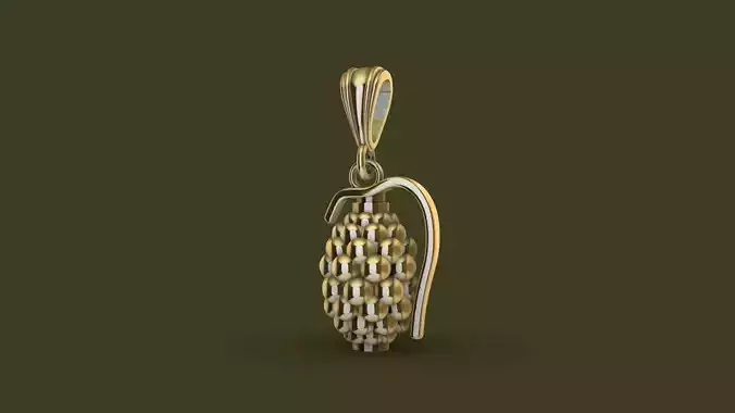 grenade pendant stl verified