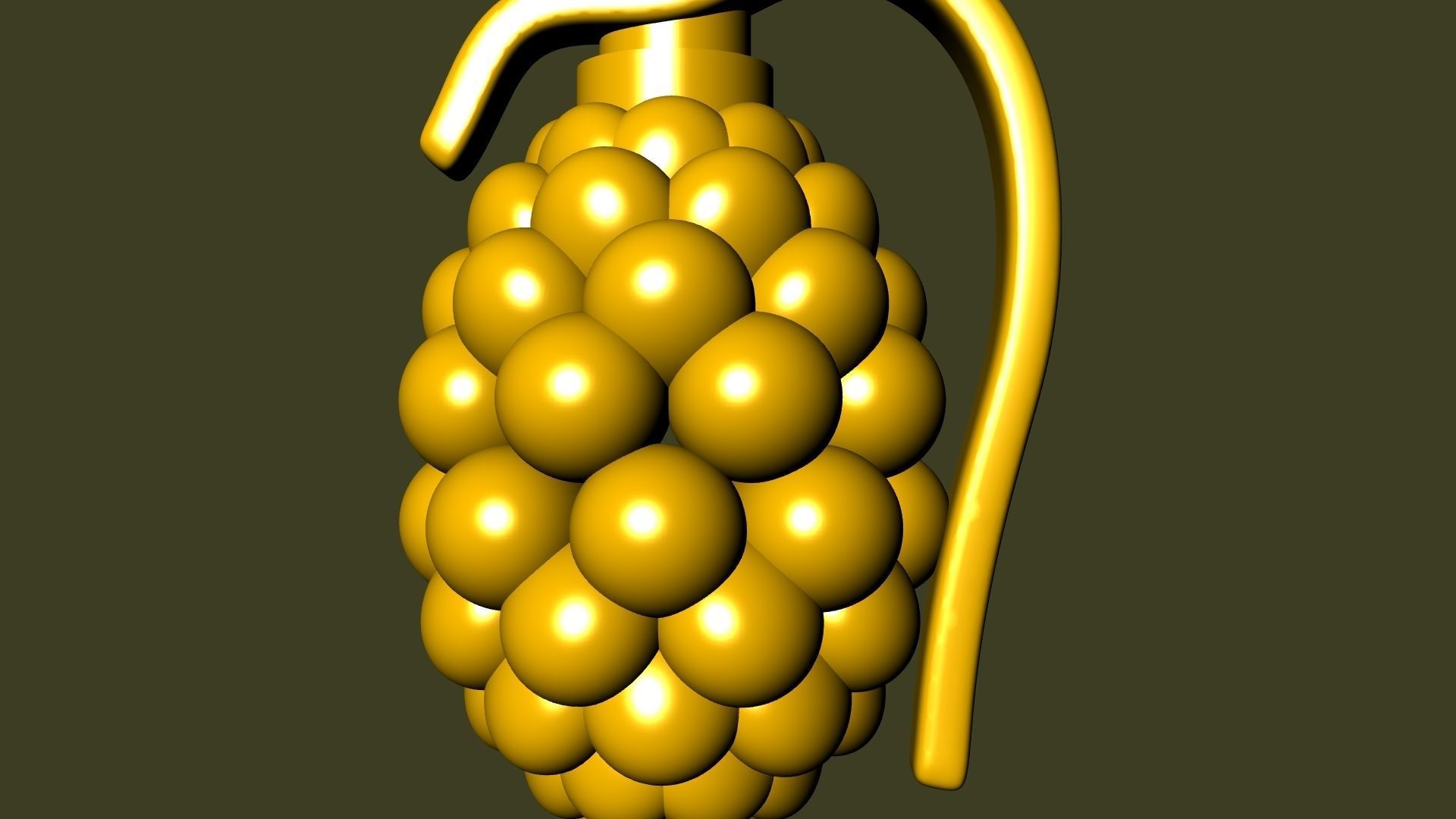 grenade pendant stl verified 3D print model_16