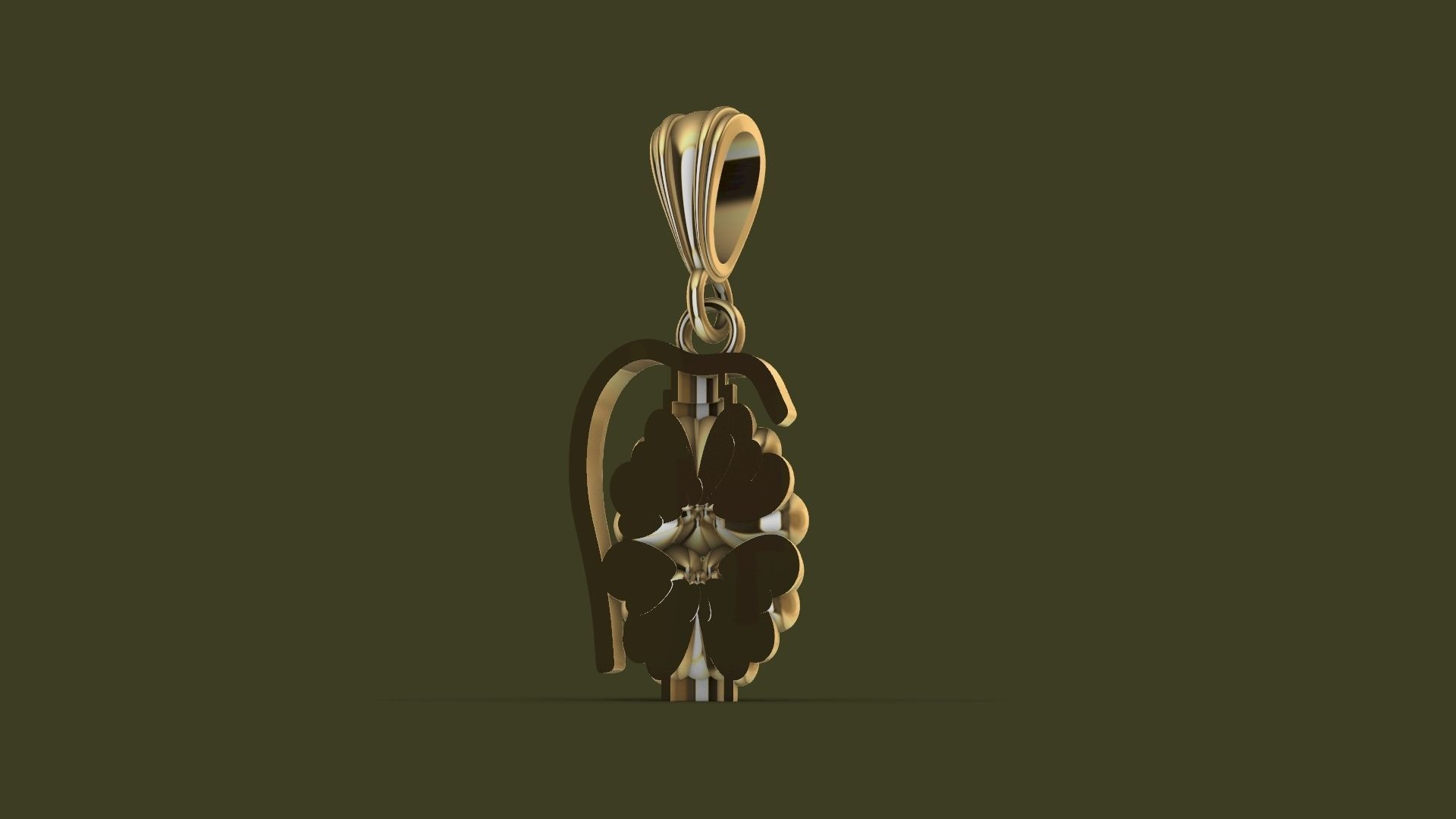 grenade pendant stl verified 3D print model_6