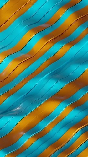 waves 3D piece of cloth Low-poly 3D model