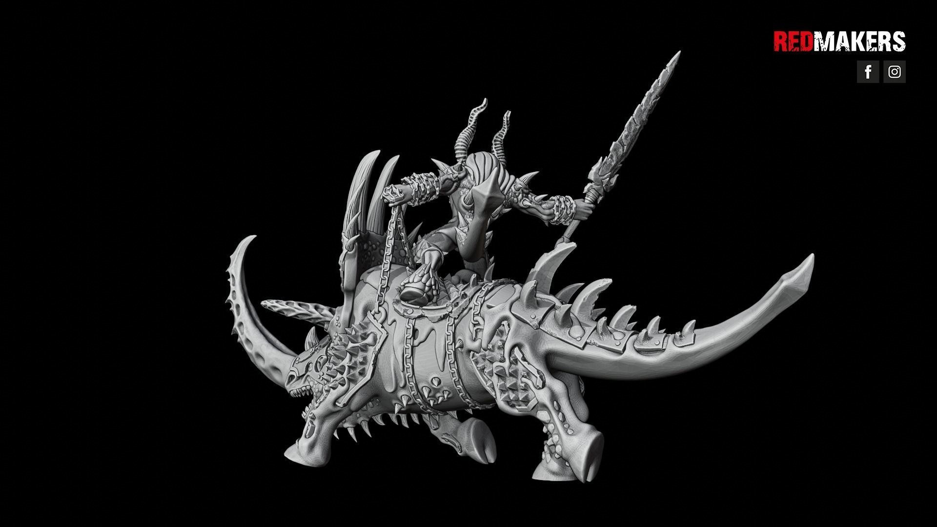 Bloodthirsty Riders - Demons 3D print model_39