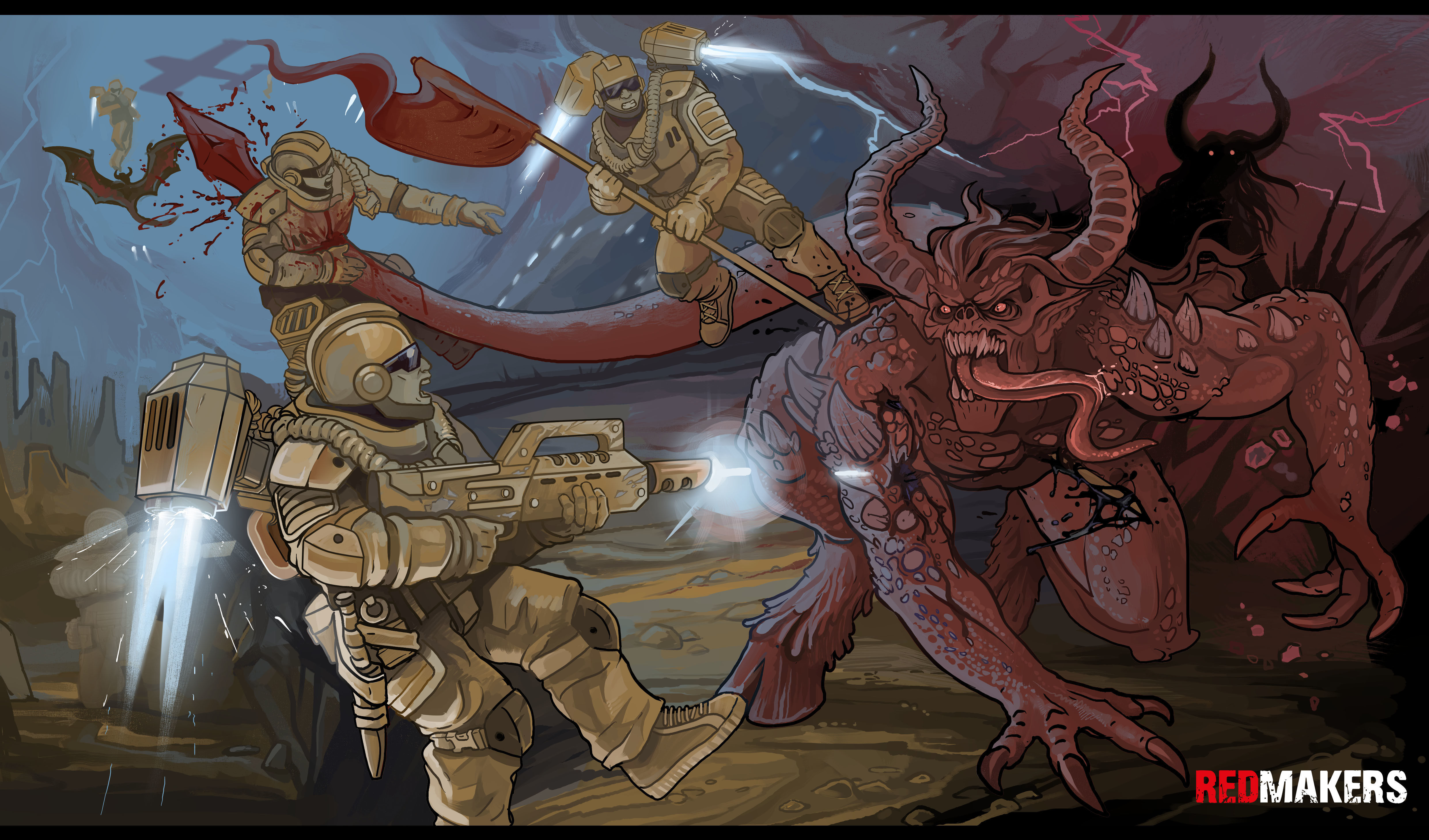 Bloodthirsty Riders - Demons 3D print model_43