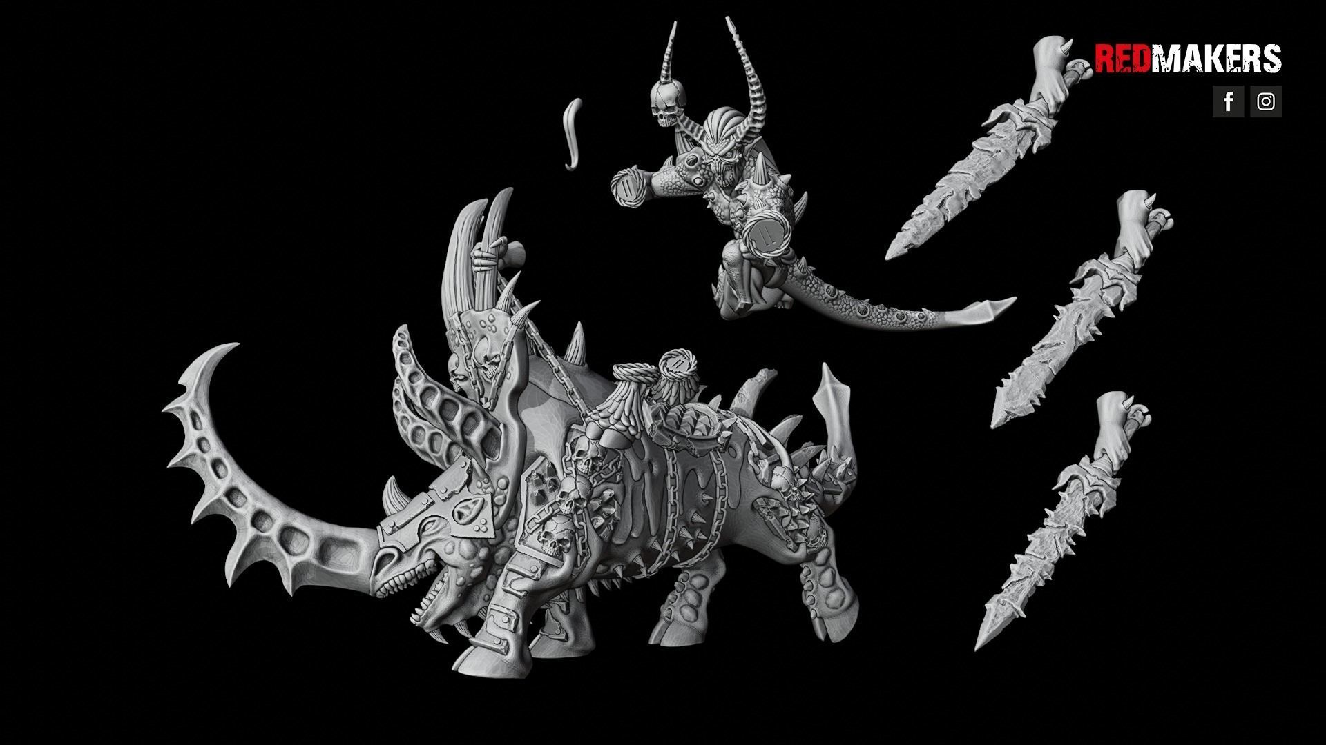 Bloodthirsty Riders - Demons 3D print model_31