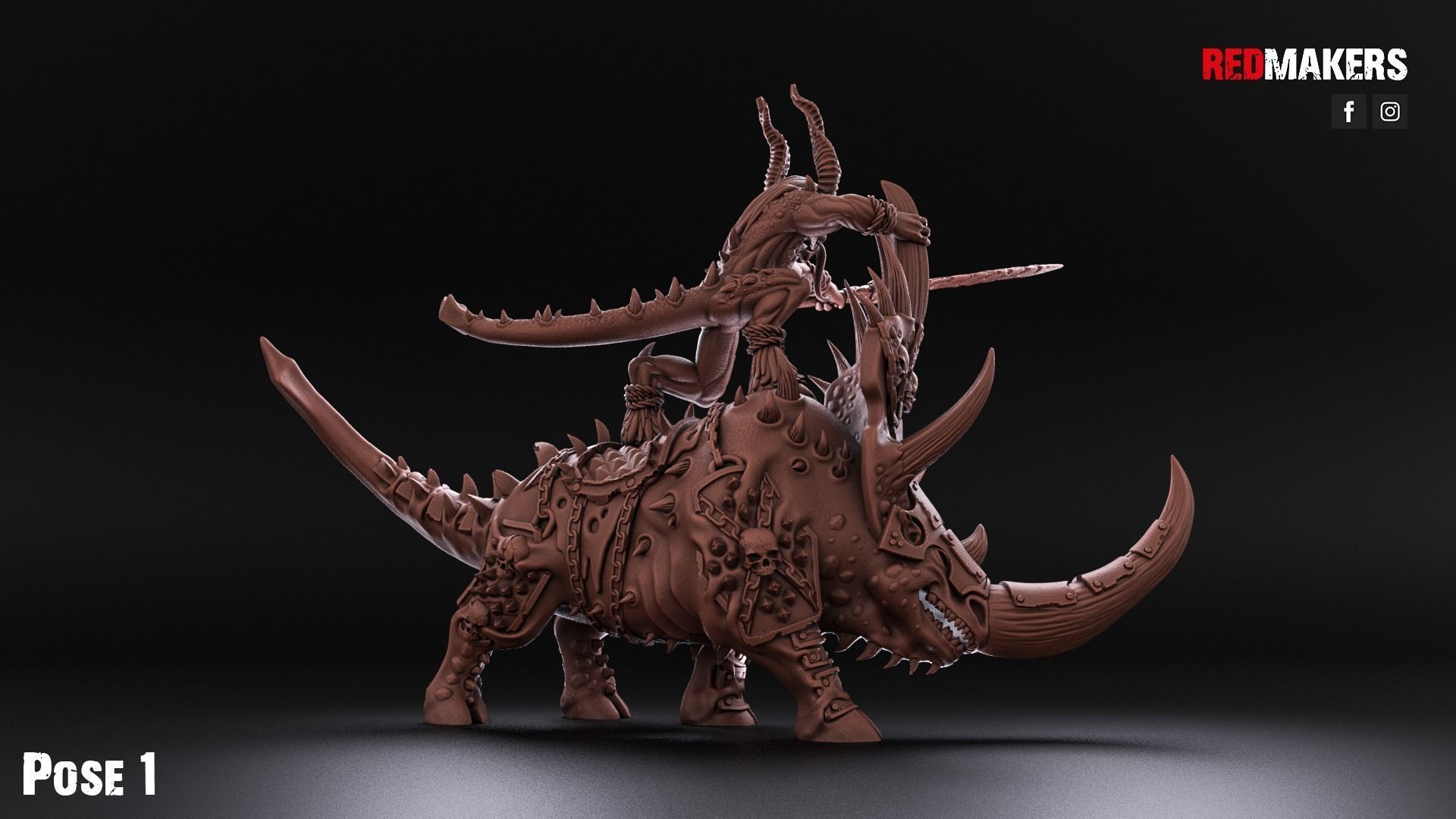 Bloodthirsty Riders - Demons 3D print model_9