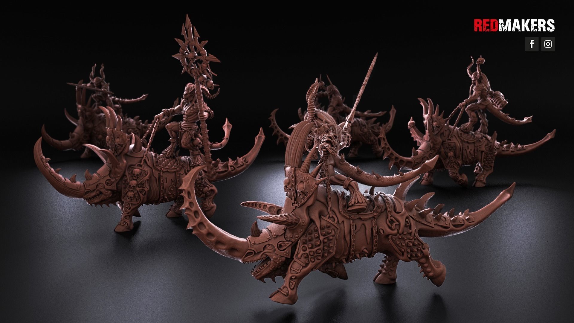 Bloodthirsty Riders - Demons 3D print model_5