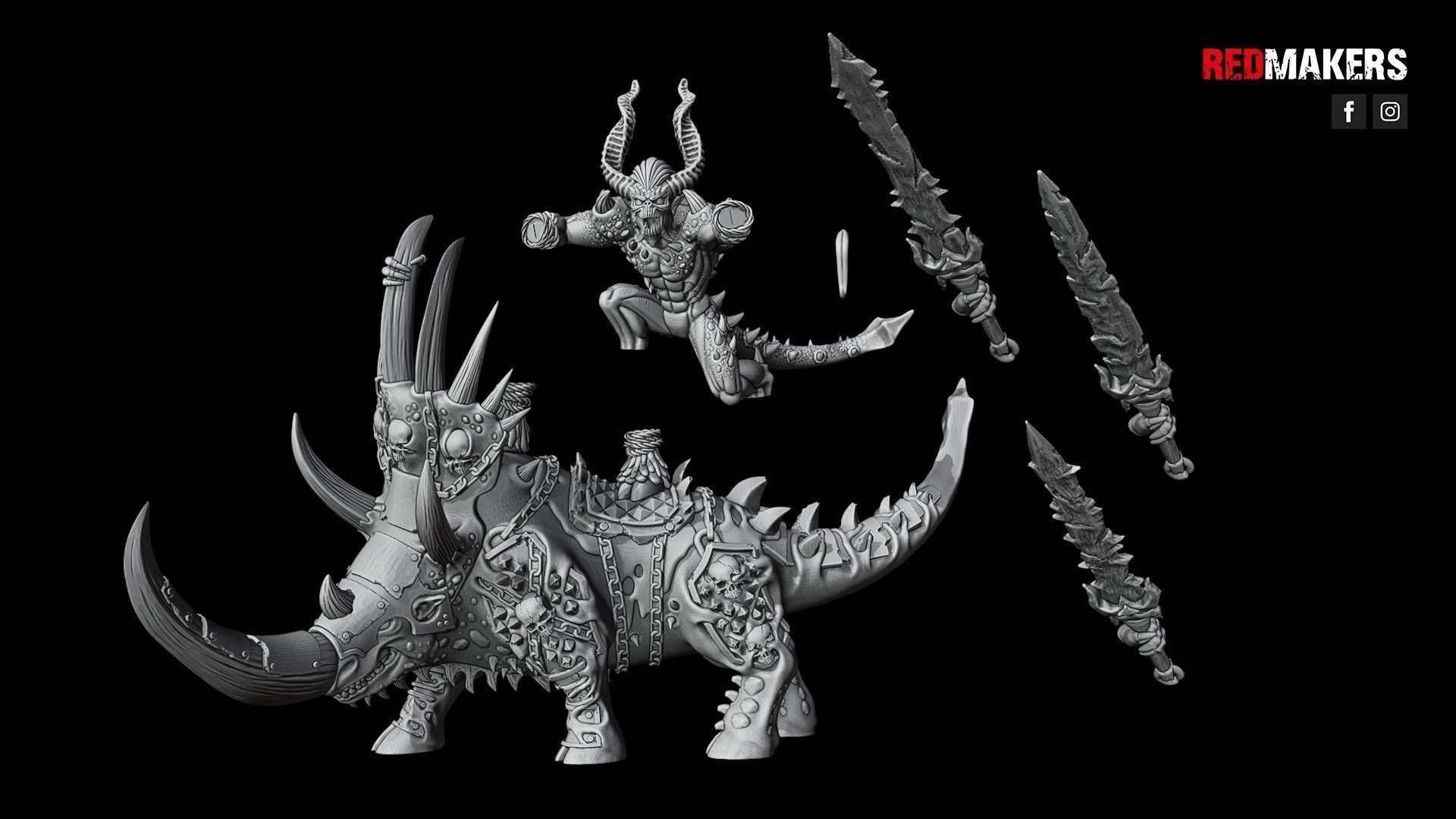 Bloodthirsty Riders - Demons 3D print model_28