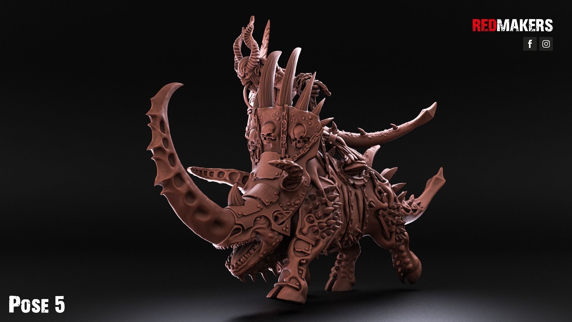 Bloodthirsty Riders - Demons 3D print model_24