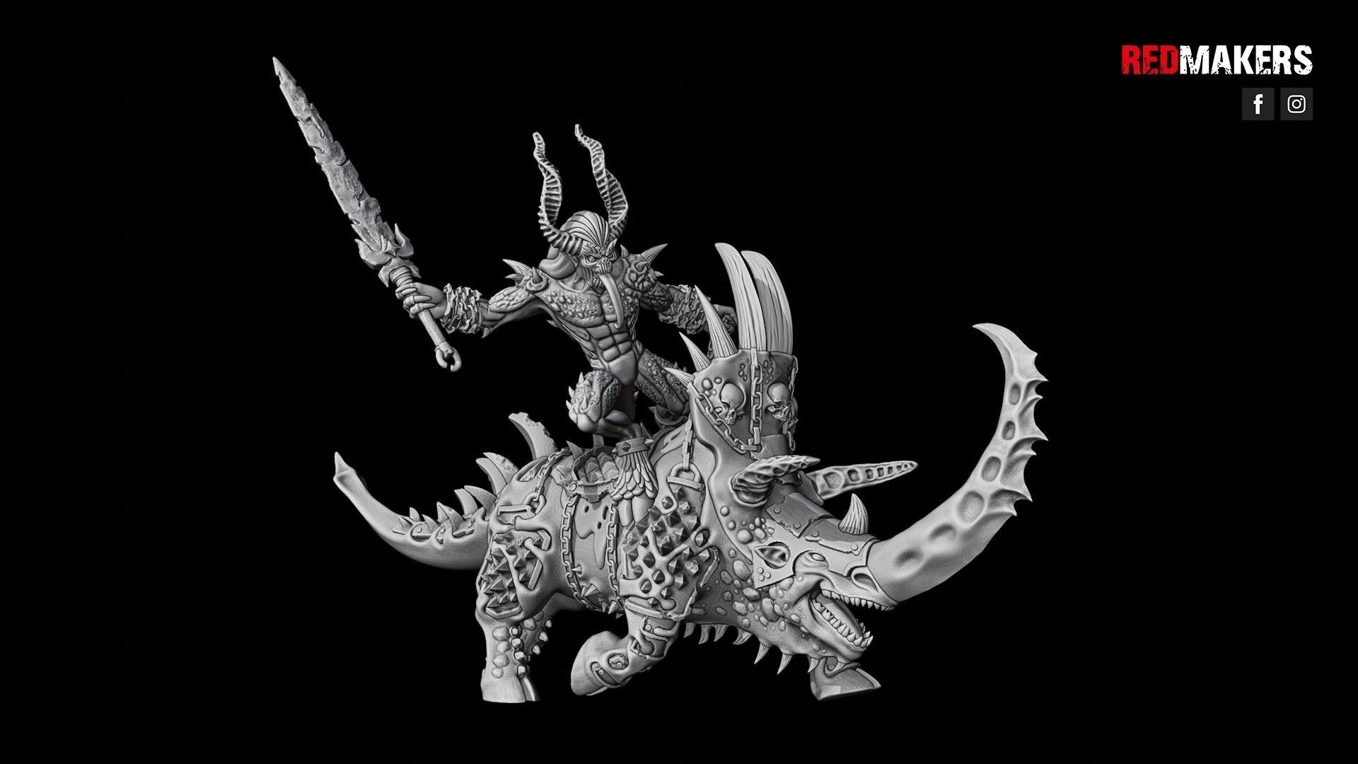 Bloodthirsty Riders - Demons 3D print model_38