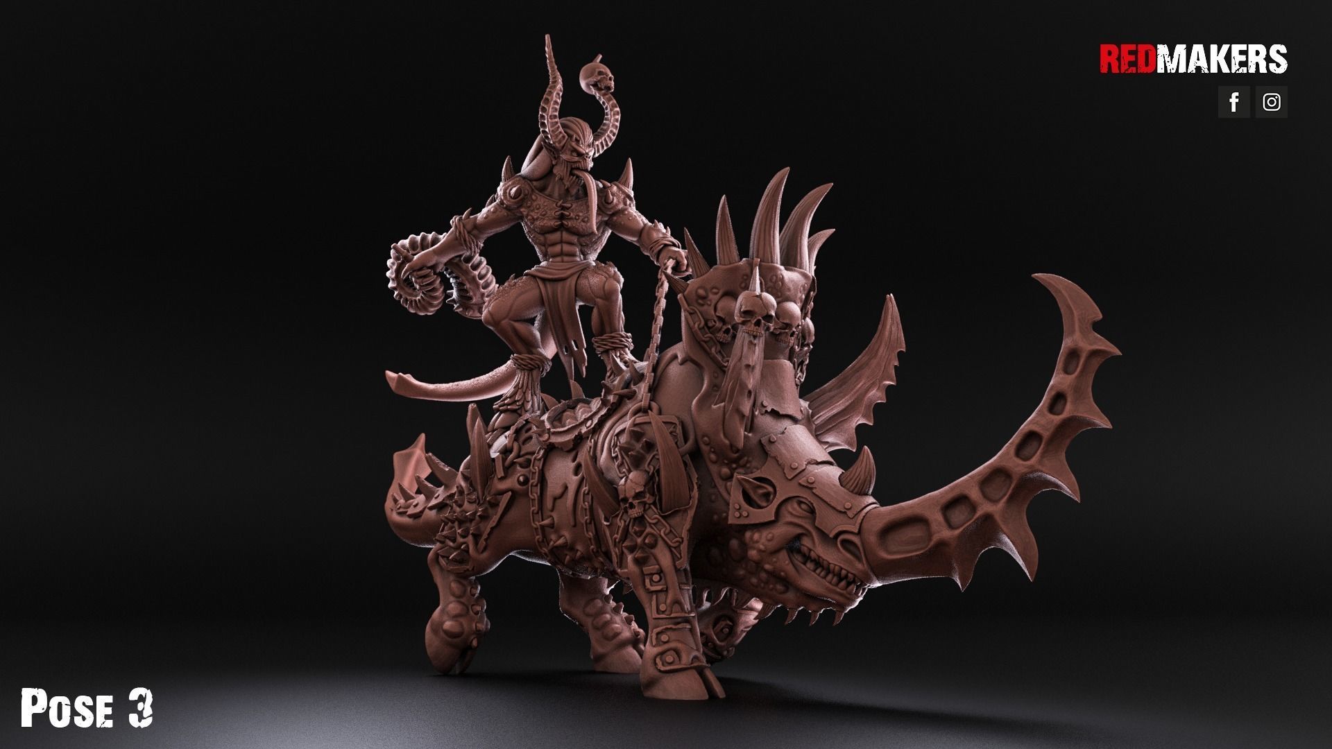 Bloodthirsty Riders - Demons 3D print model_14