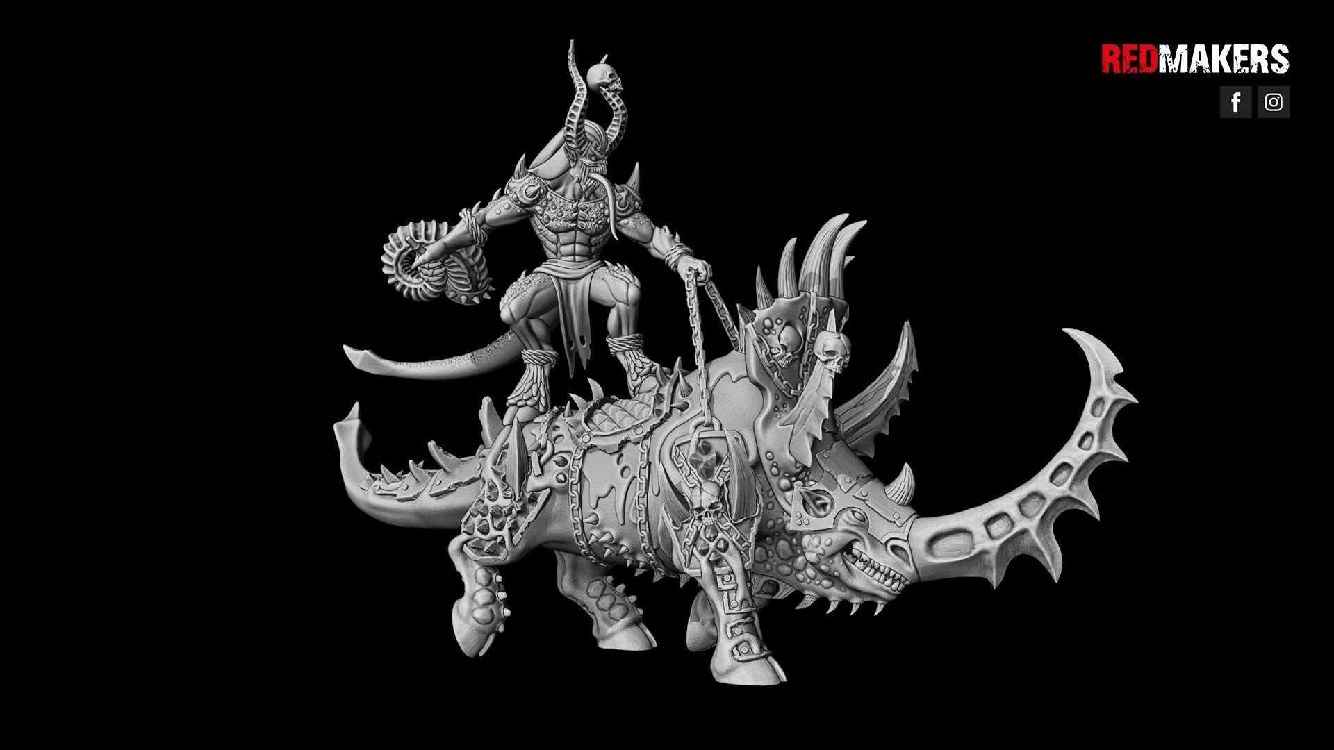 Bloodthirsty Riders - Demons 3D print model_32
