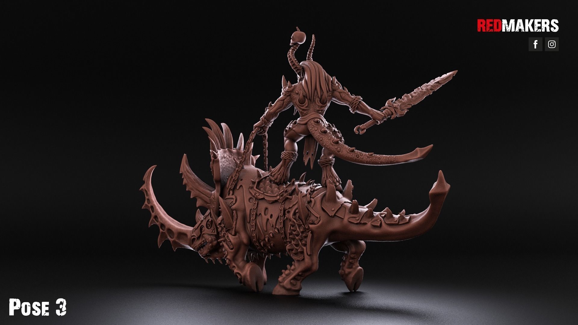 Bloodthirsty Riders - Demons 3D print model_15