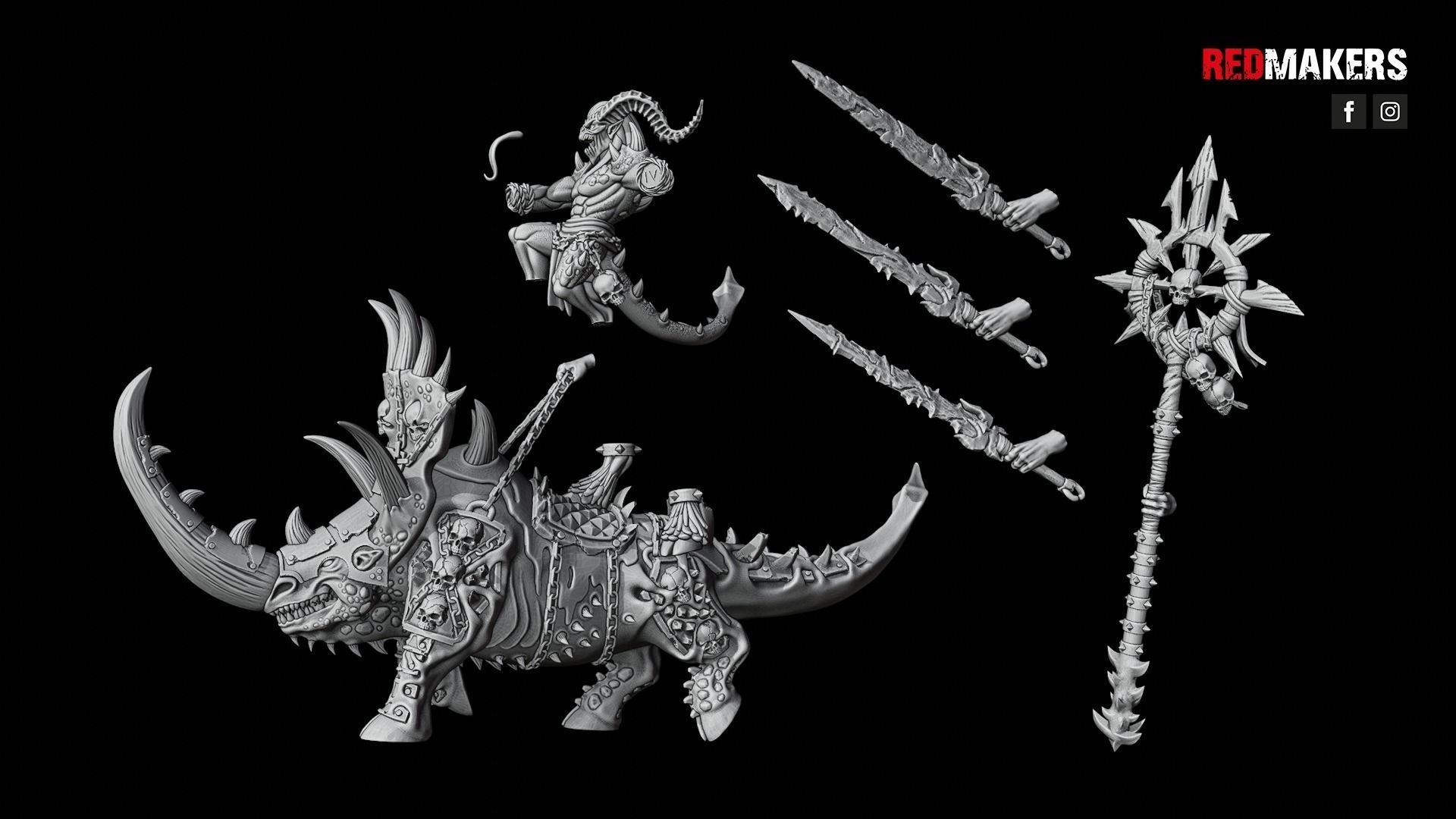 Bloodthirsty Riders - Demons 3D print model_37