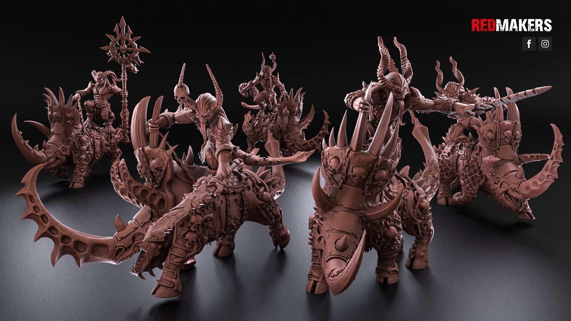 Bloodthirsty Riders - Demons 3D print model_3