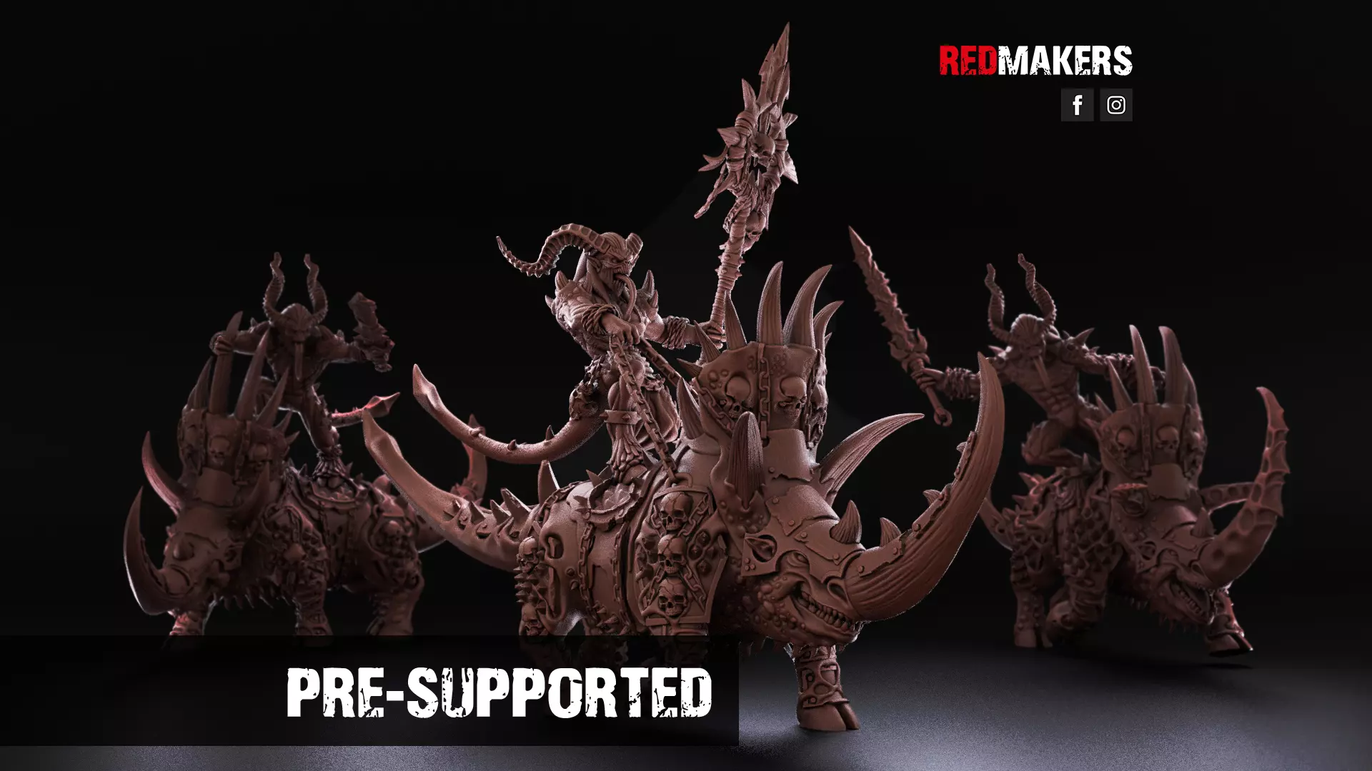 Bloodthirsty Riders - Demons 3D print model_0
