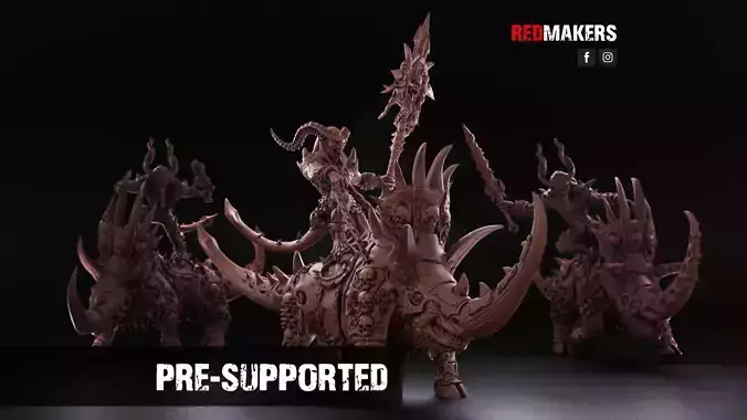 Bloodthirsty Riders - Demons 3D print model
