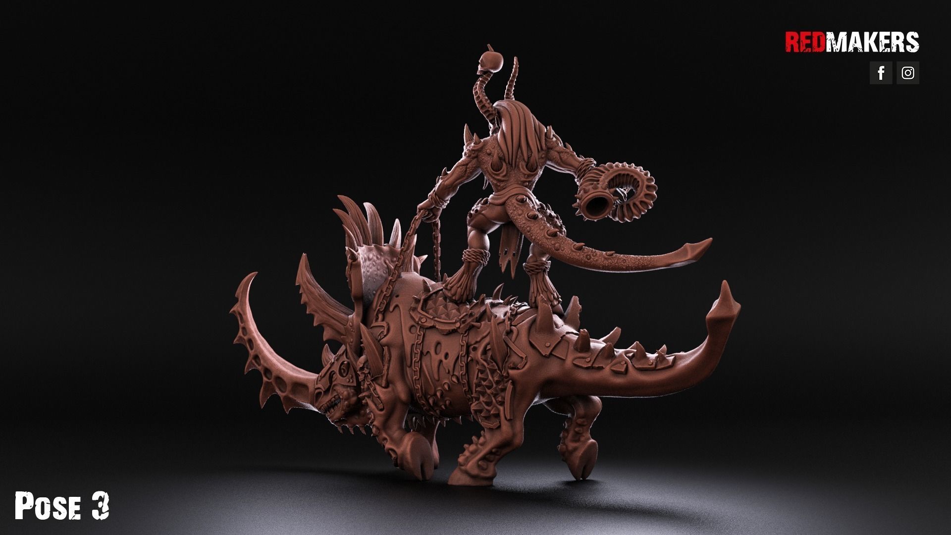 Bloodthirsty Riders - Demons 3D print model_16