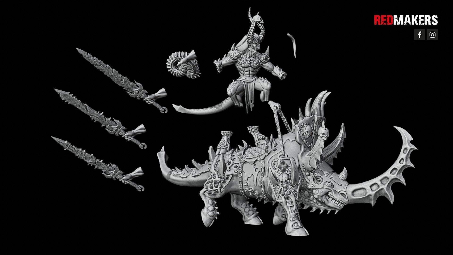 Bloodthirsty Riders - Demons 3D print model_34