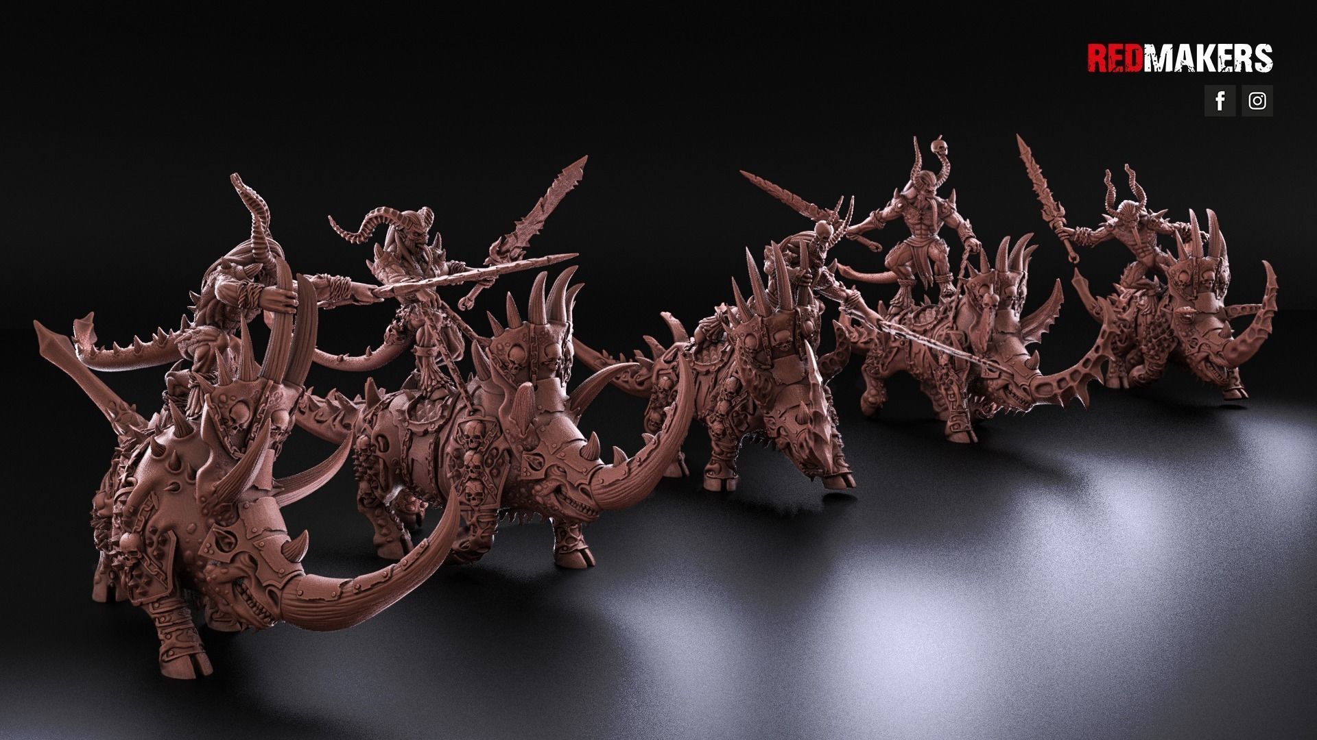 Bloodthirsty Riders - Demons 3D print model_4