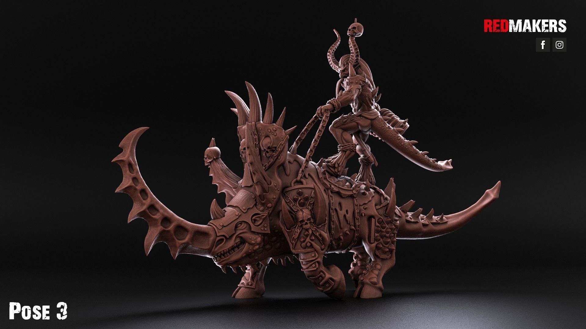 Bloodthirsty Riders - Demons 3D print model_17