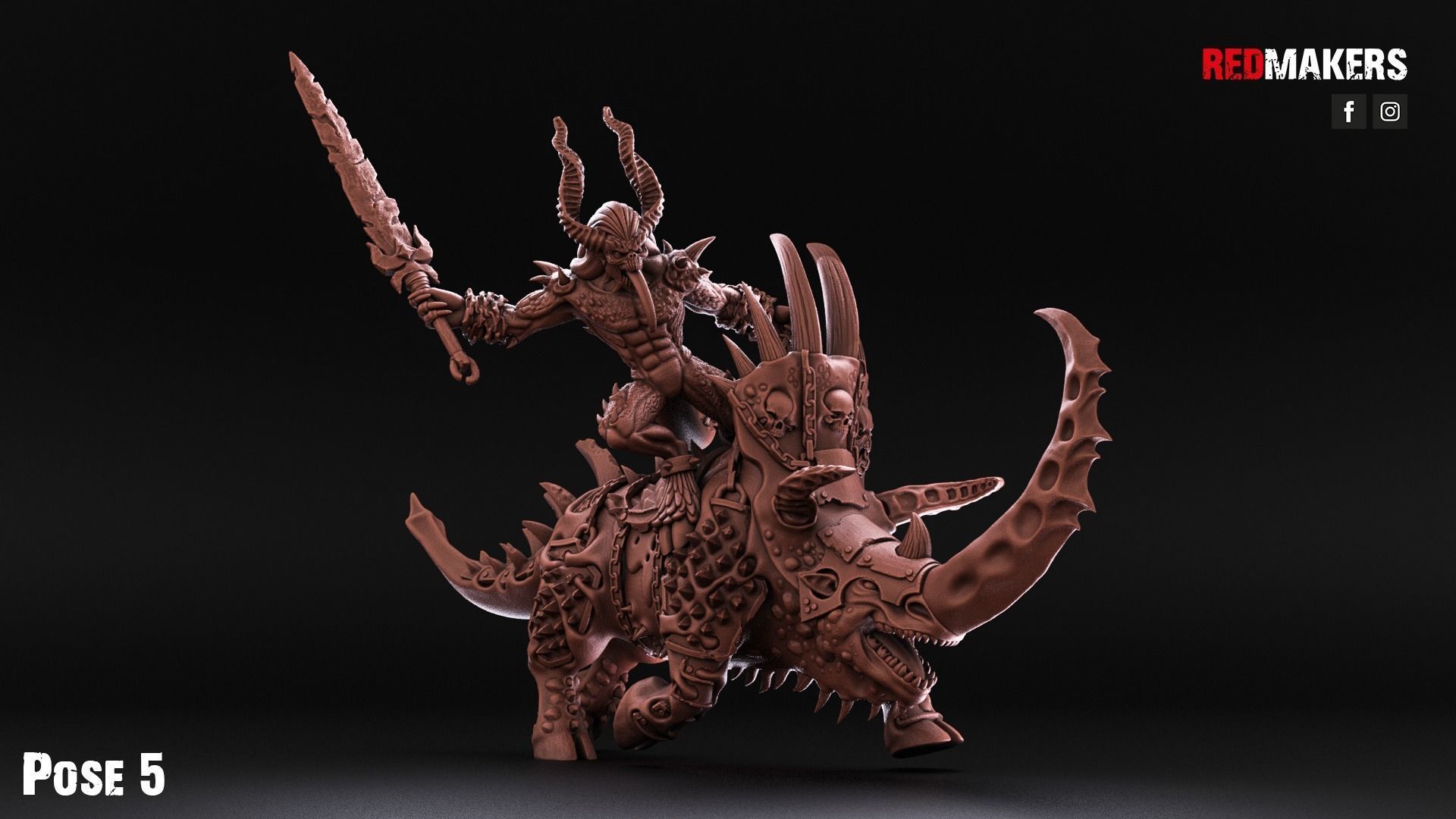 Bloodthirsty Riders - Demons 3D print model_22