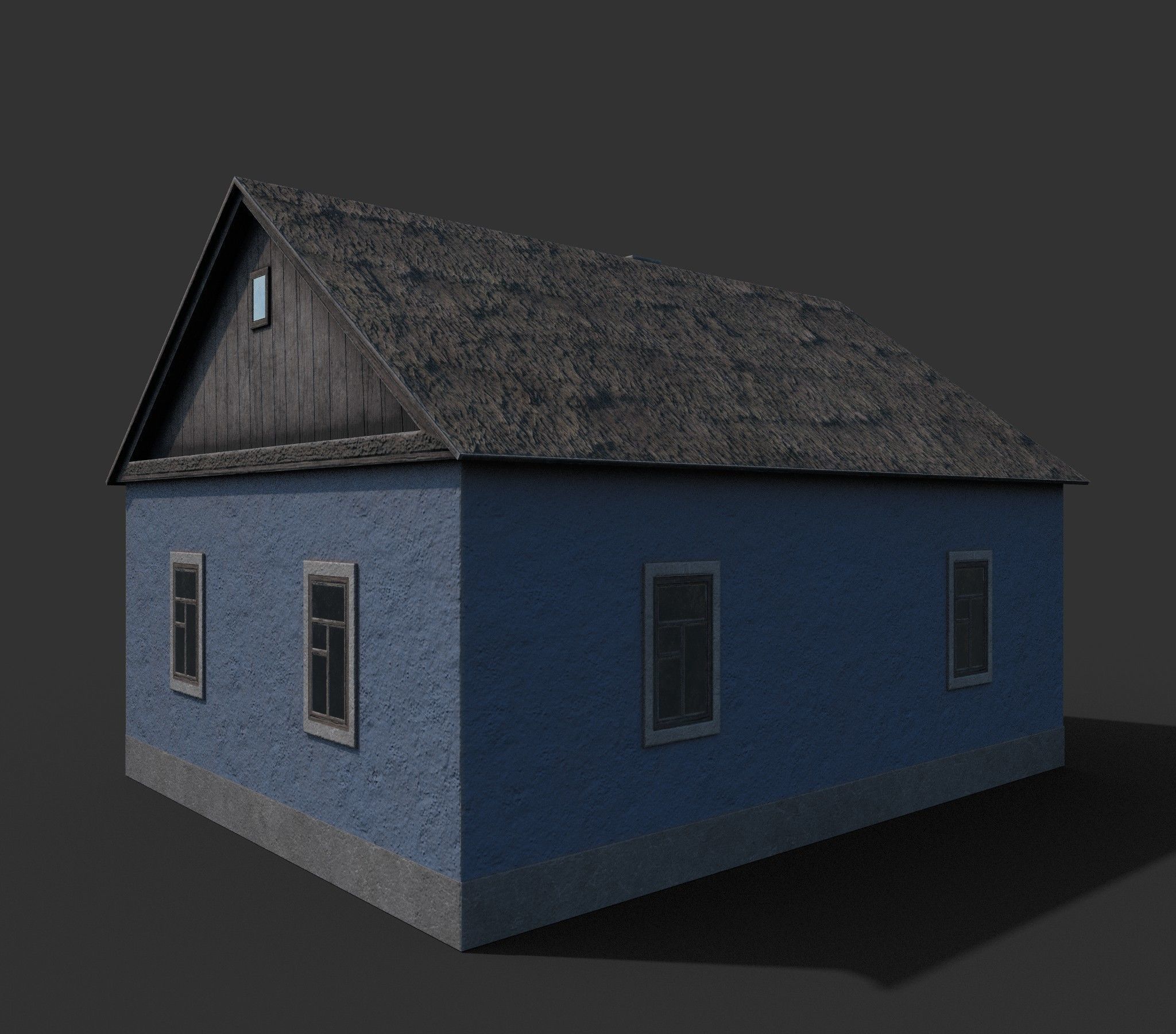 Village building II 3D model_3
