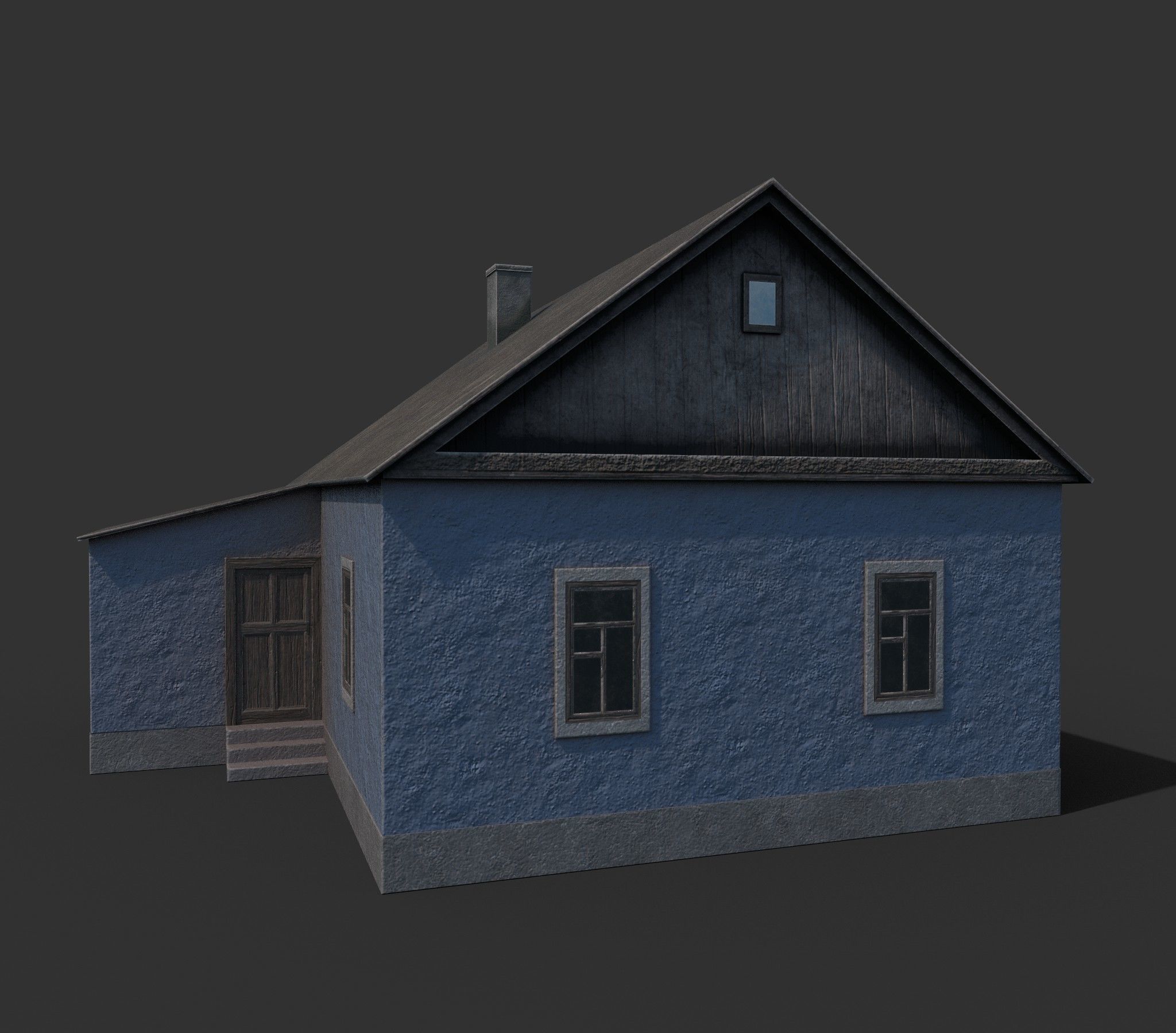 Village building II 3D model_4
