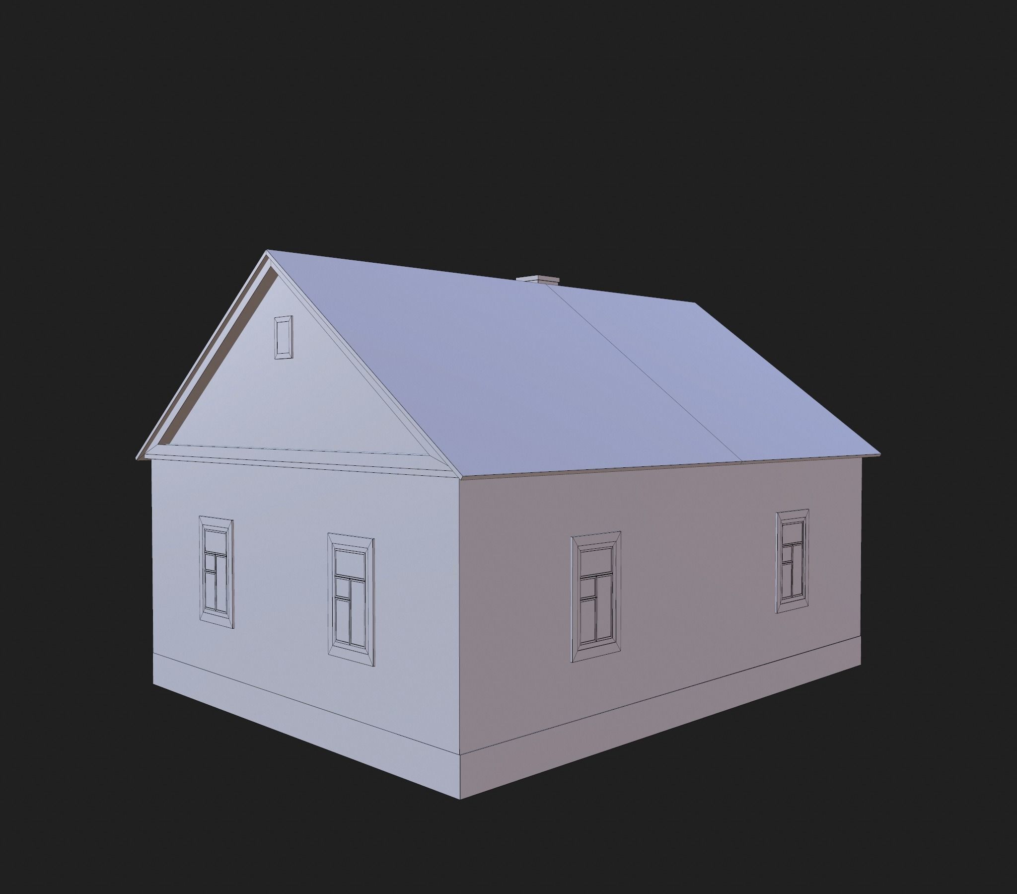 Village building II 3D model_19