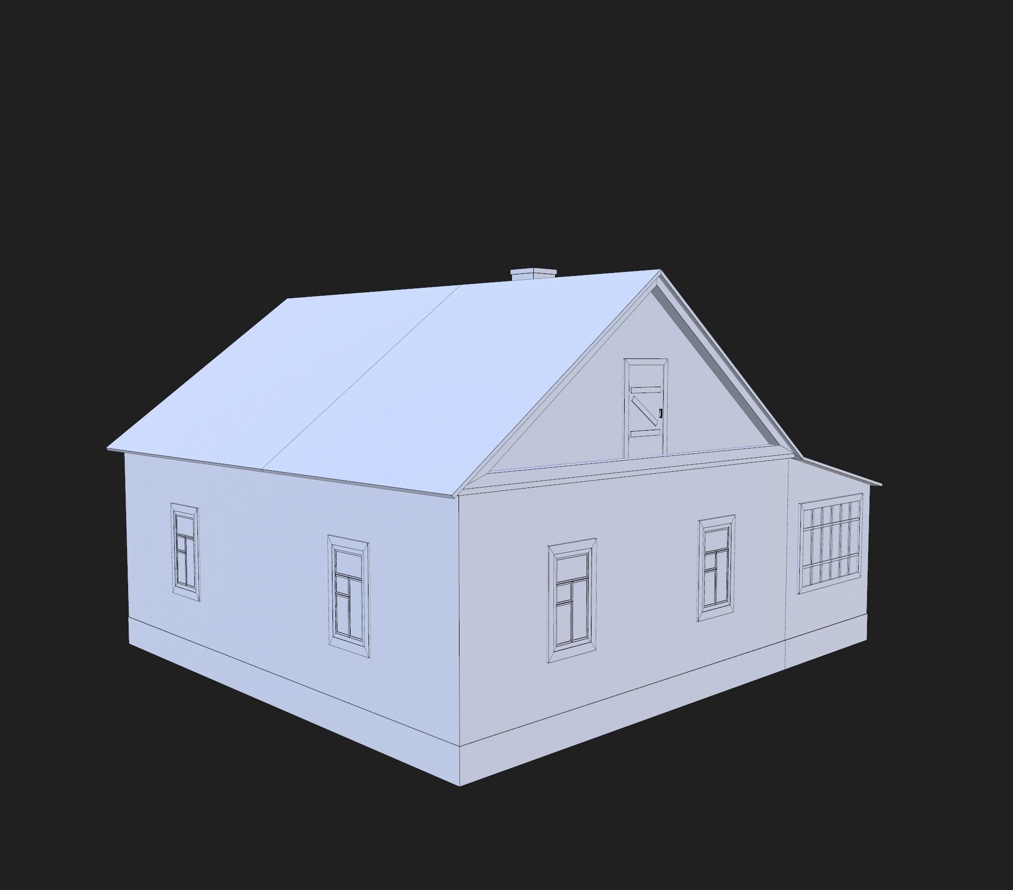 Village building II 3D model_18