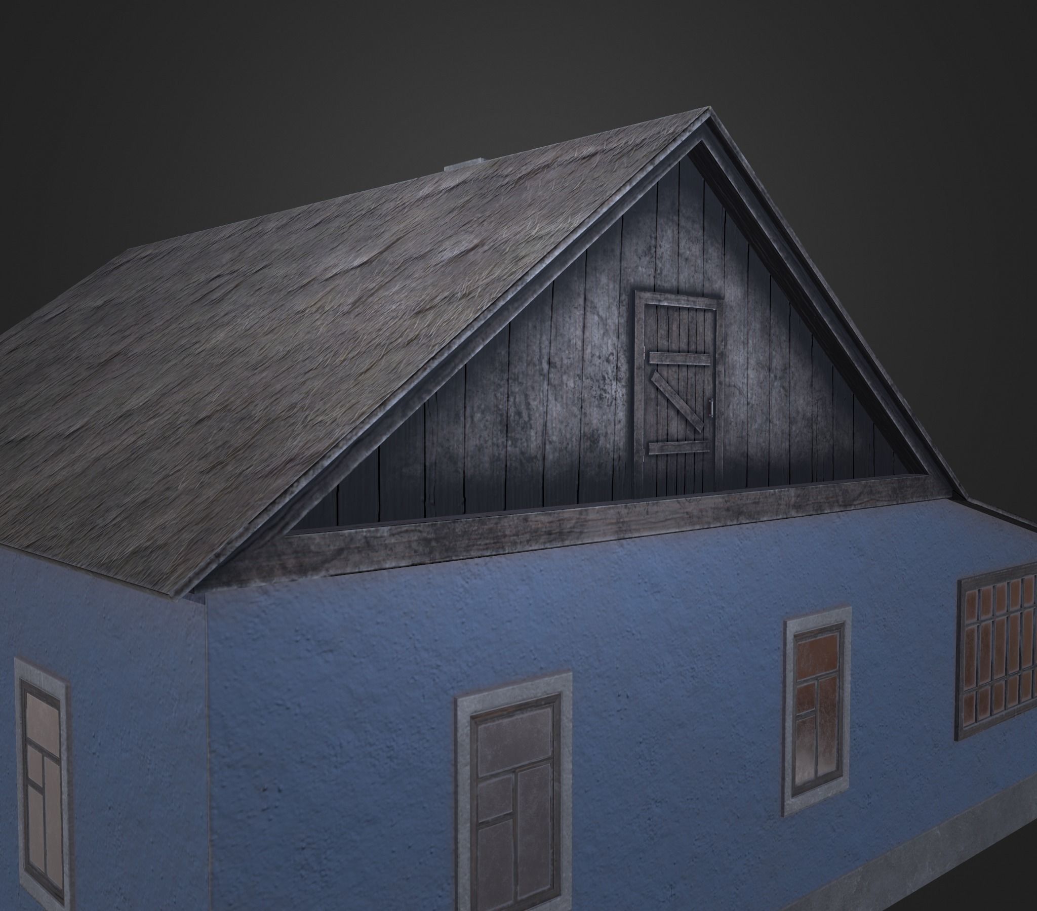 Village building II 3D model_12
