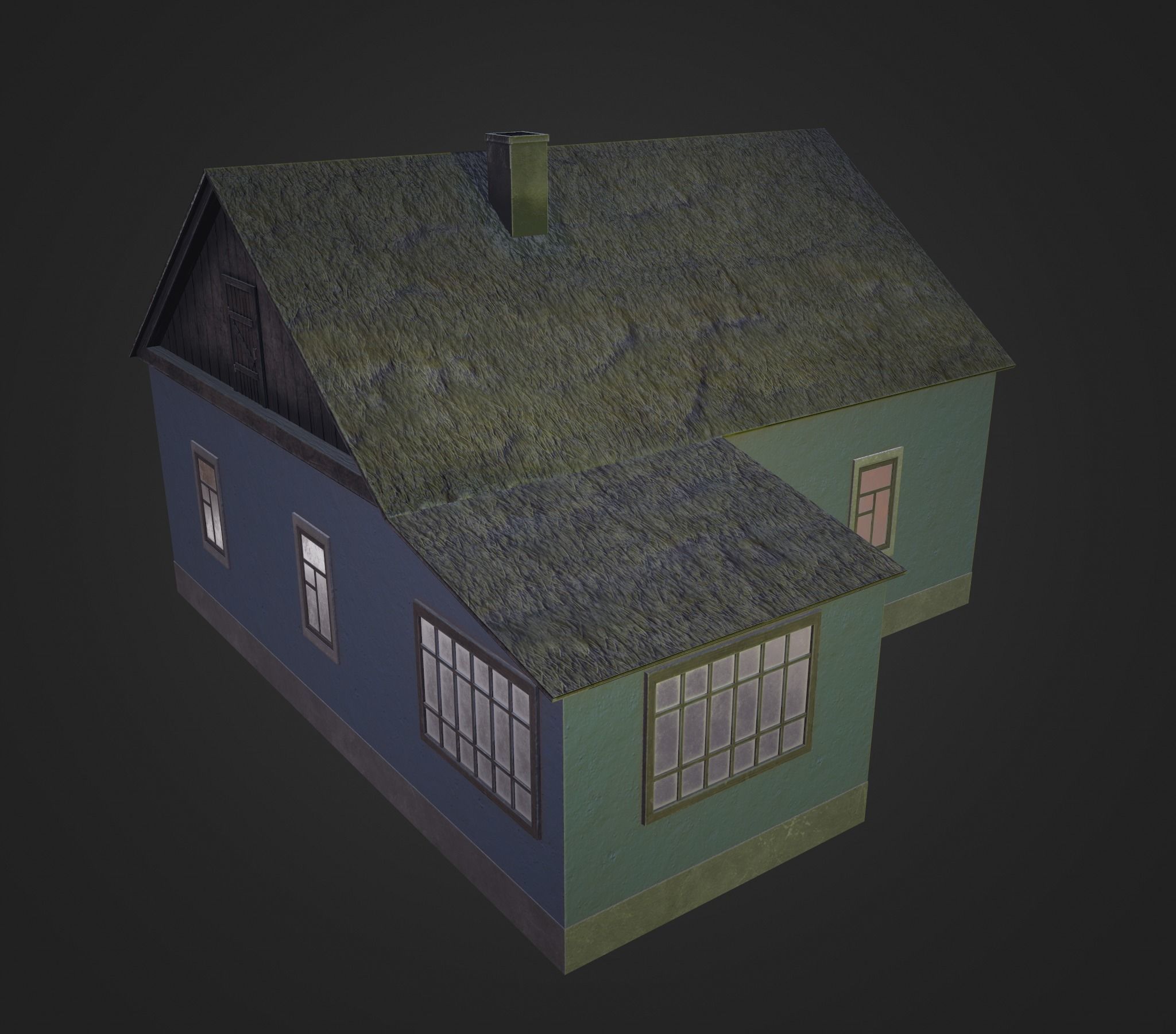 Village building II 3D model_11