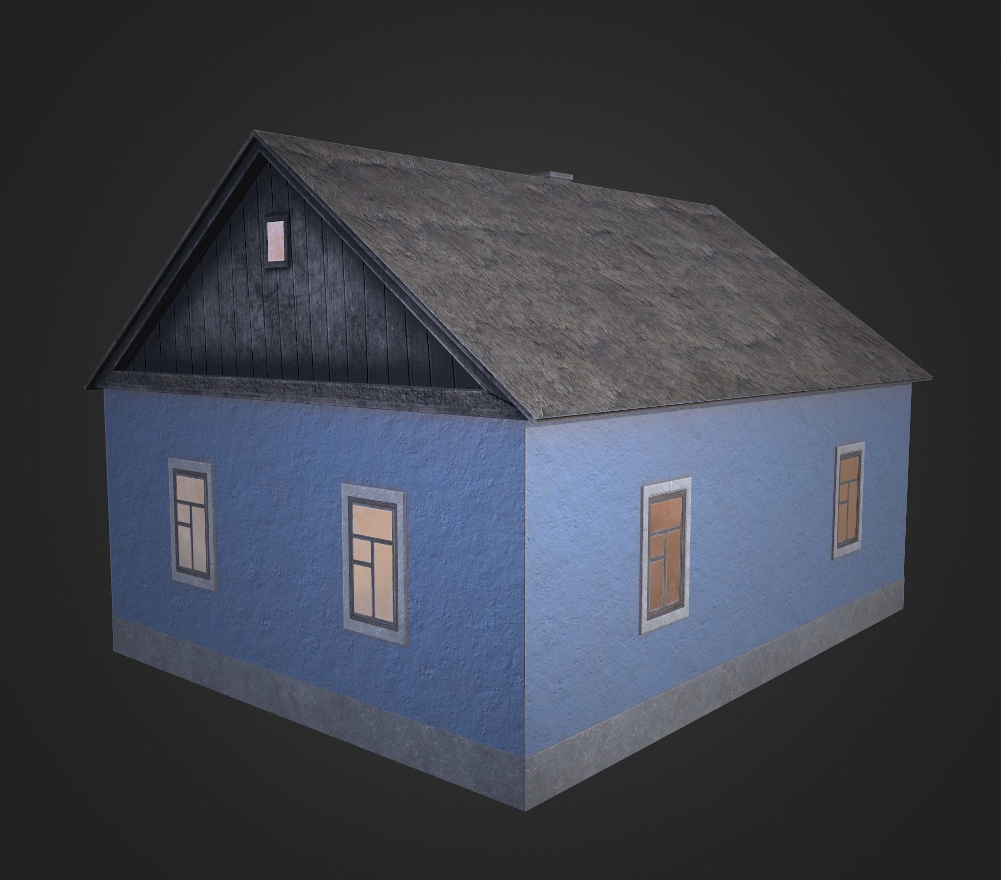 Village building II 3D model_6