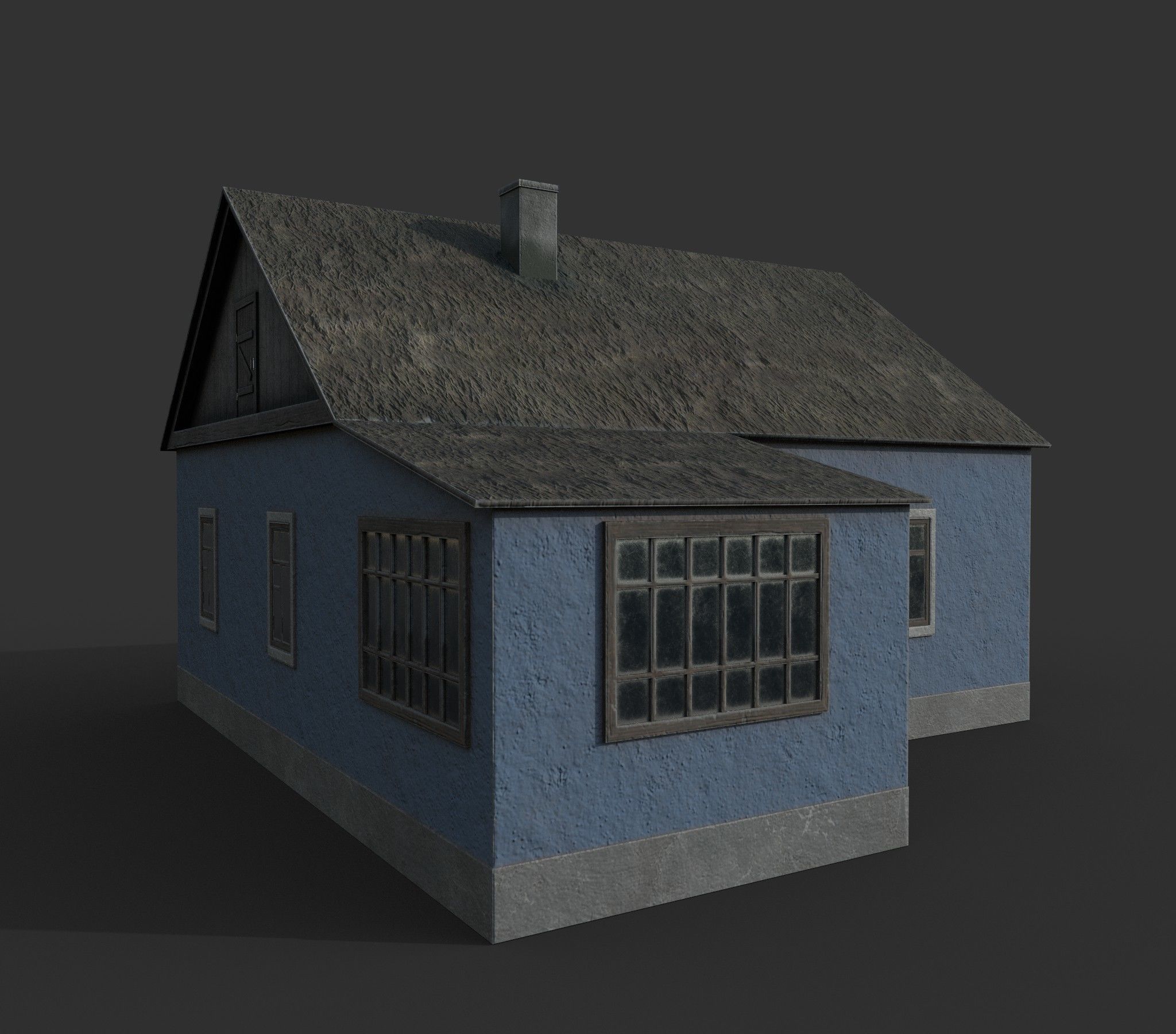 Village building II 3D model_1