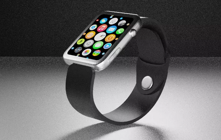 watch apple samsung smartwatches Low-poly 3D model_0