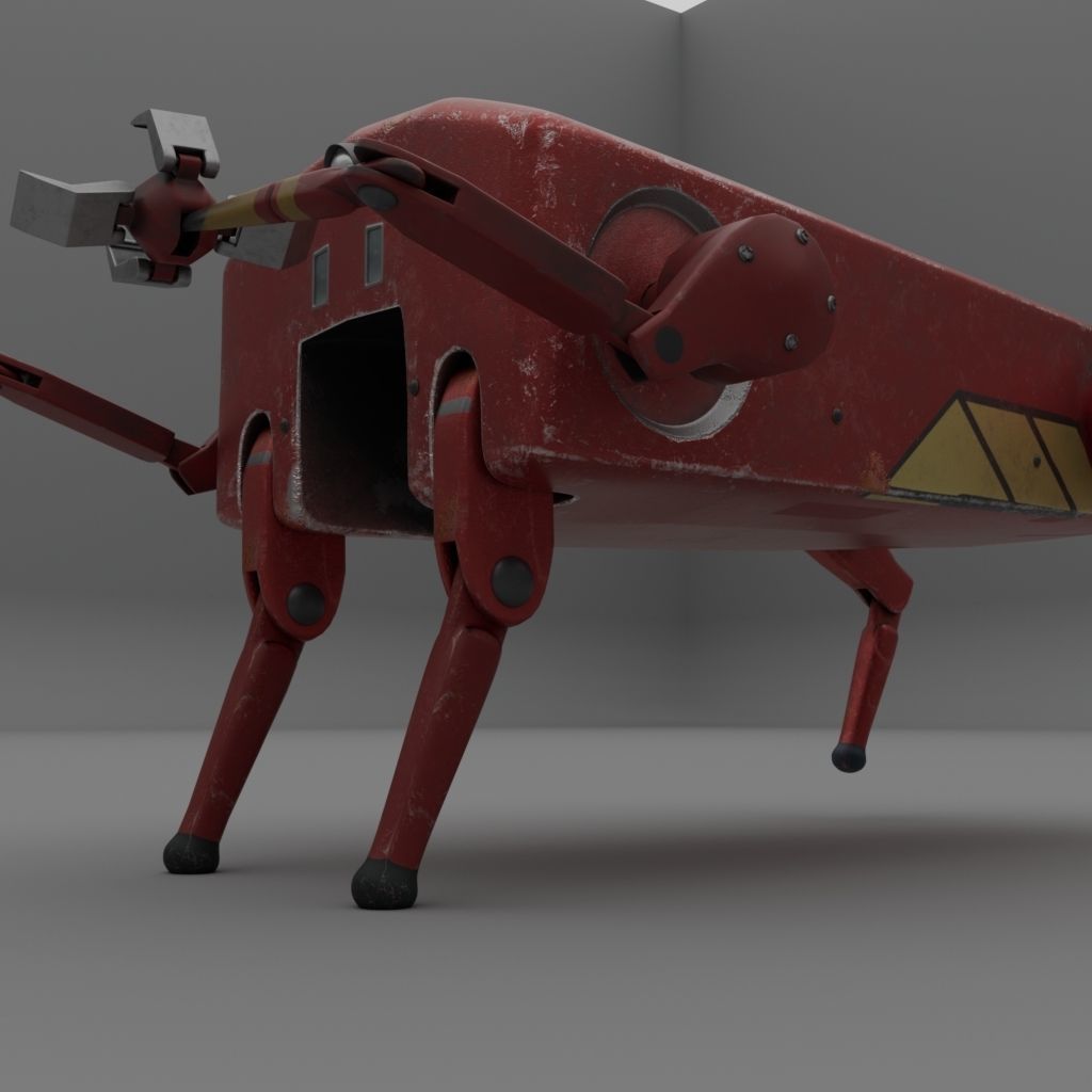 working robot  3D model_4