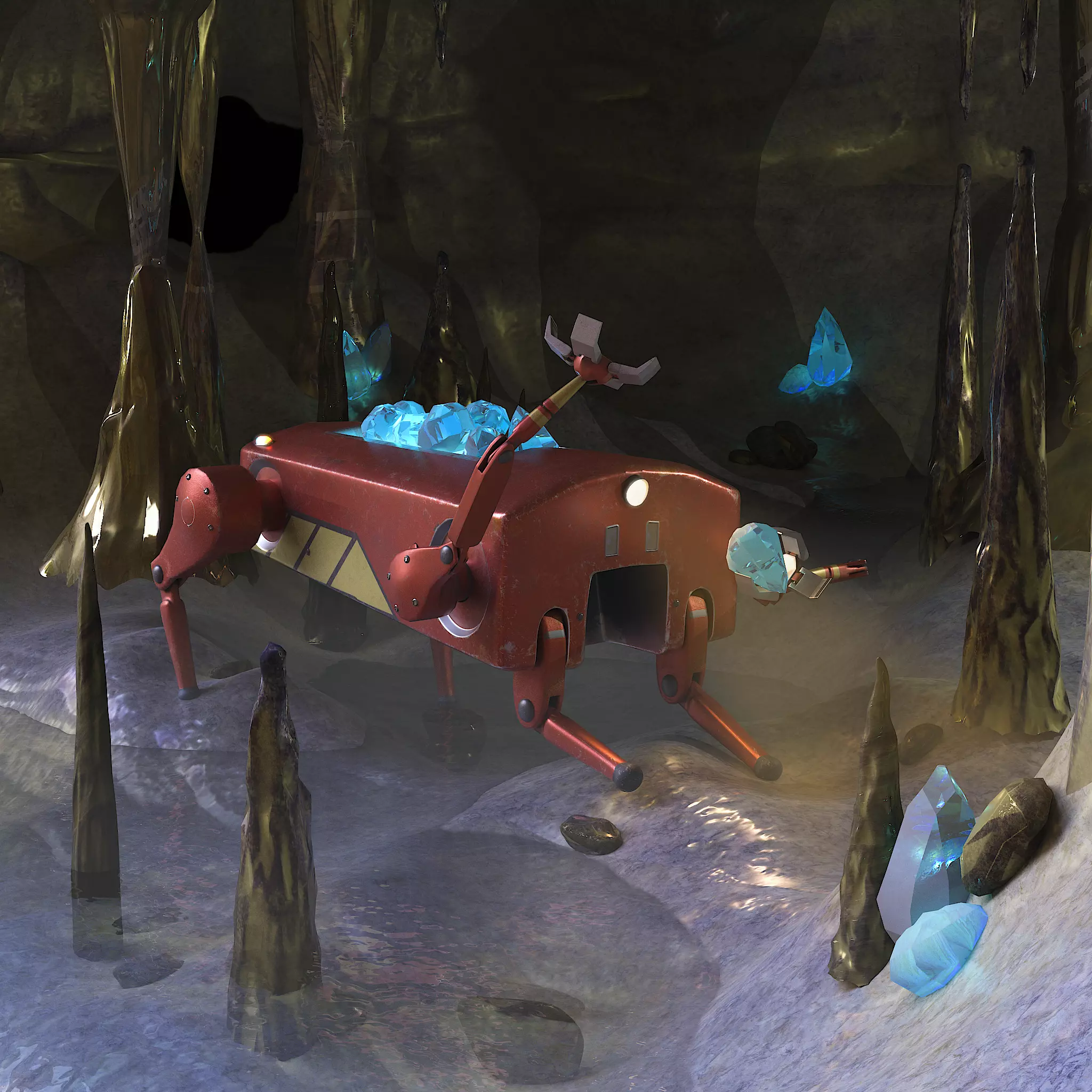 working robot  3D model_0