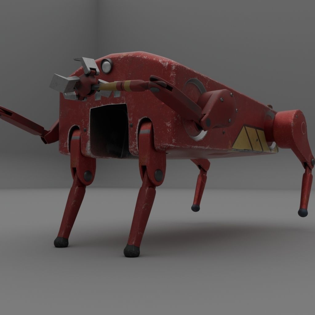 working robot  3D model_5