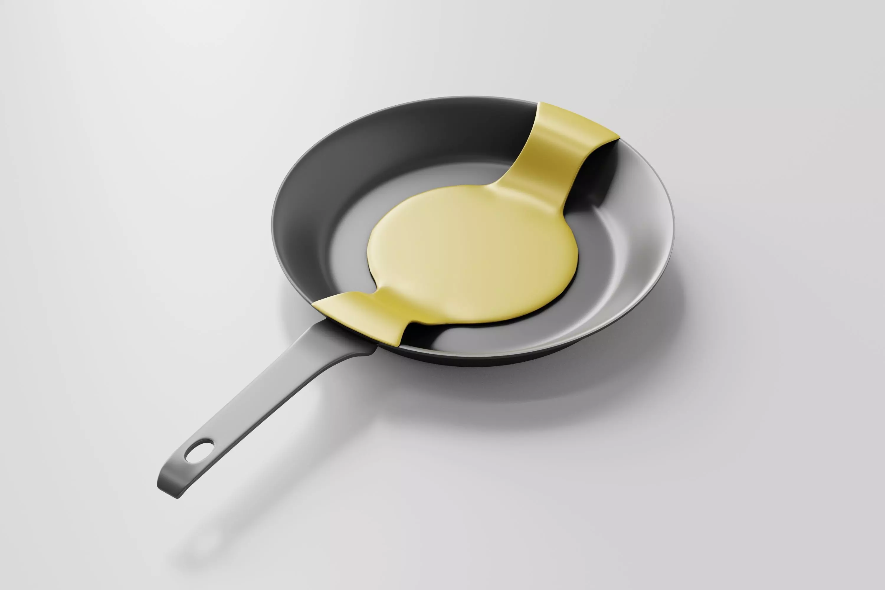 Frying pan Low-poly 3D model