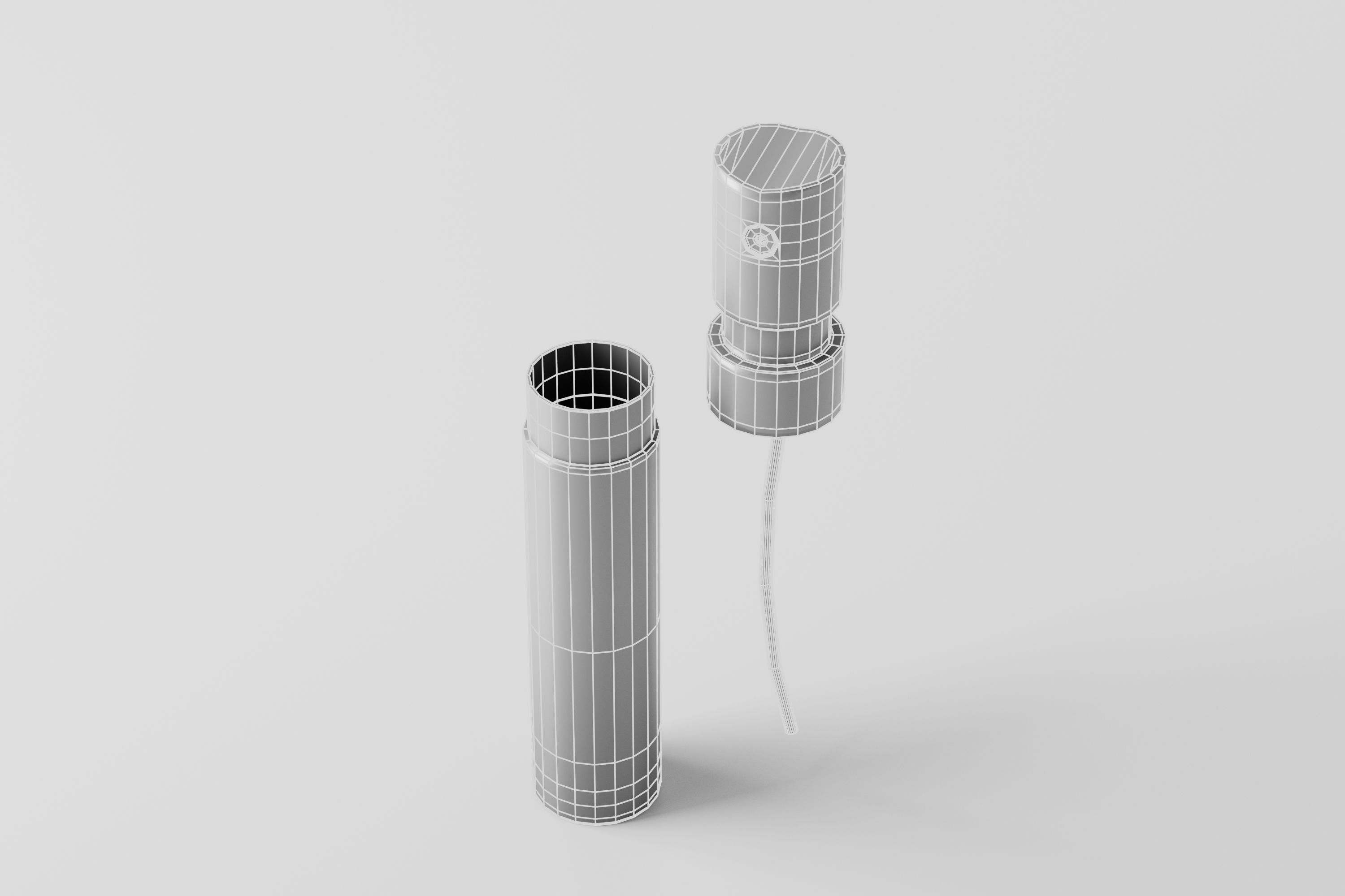 Perfume atomizer spray  Low-poly 3D model_9