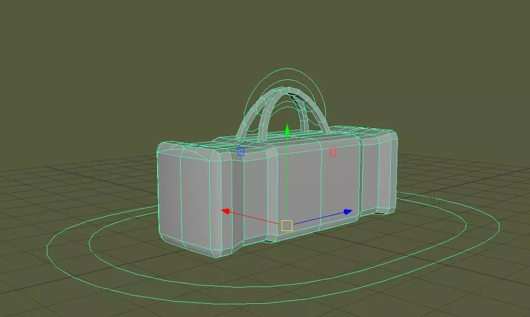 Maya Bag Rig for animation Free low-poly 3D model