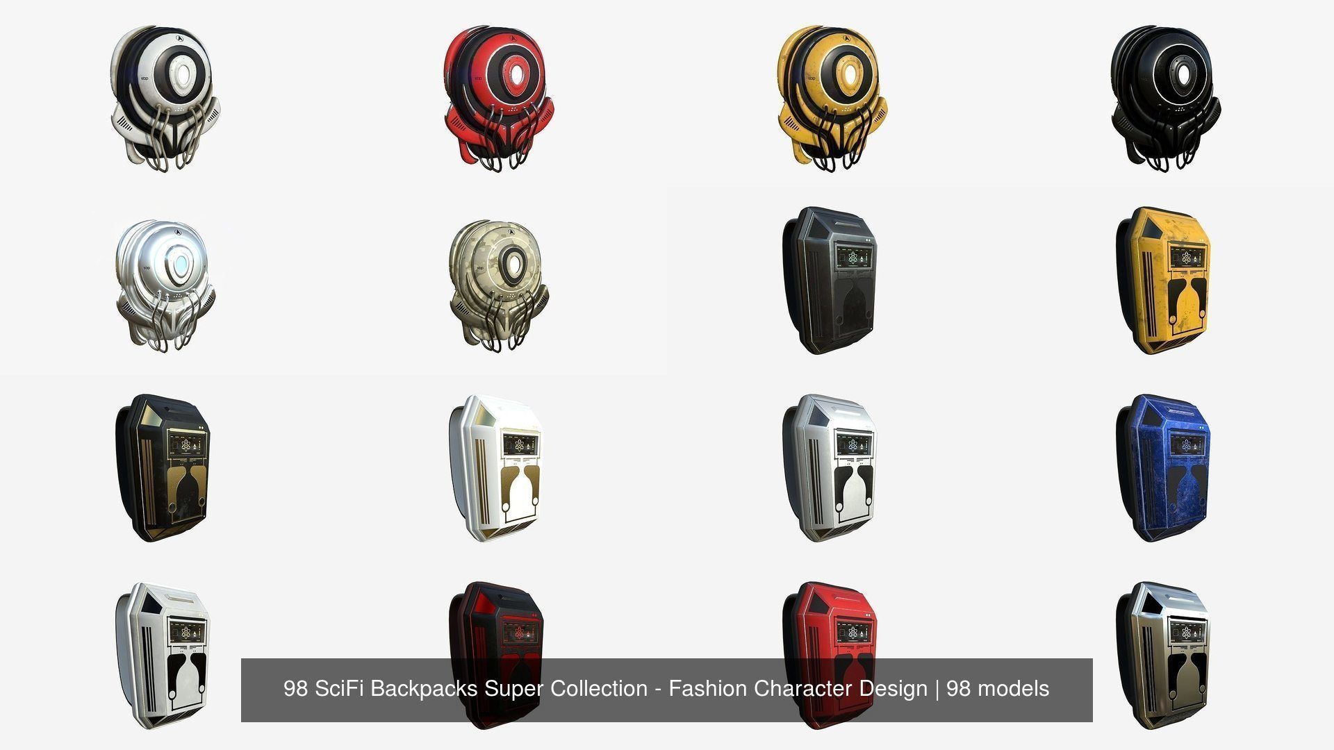 98 SciFi Backpacks Super Collection - Fashion Character Design _5