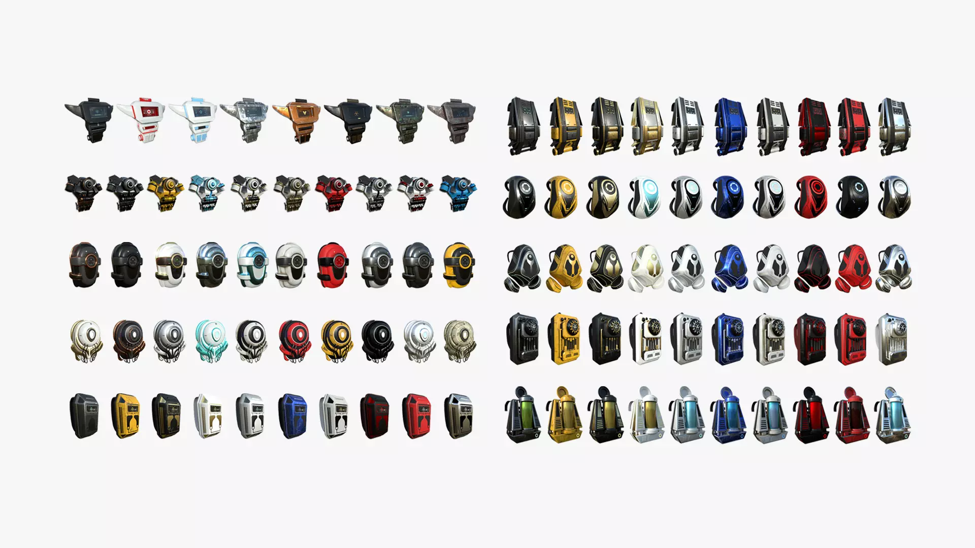 98 SciFi Backpacks Super Collection - Fashion Character Design _0