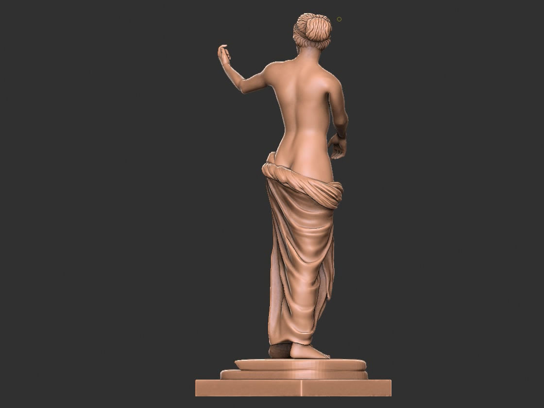 Goddess of Love venus statue 3D print model_6