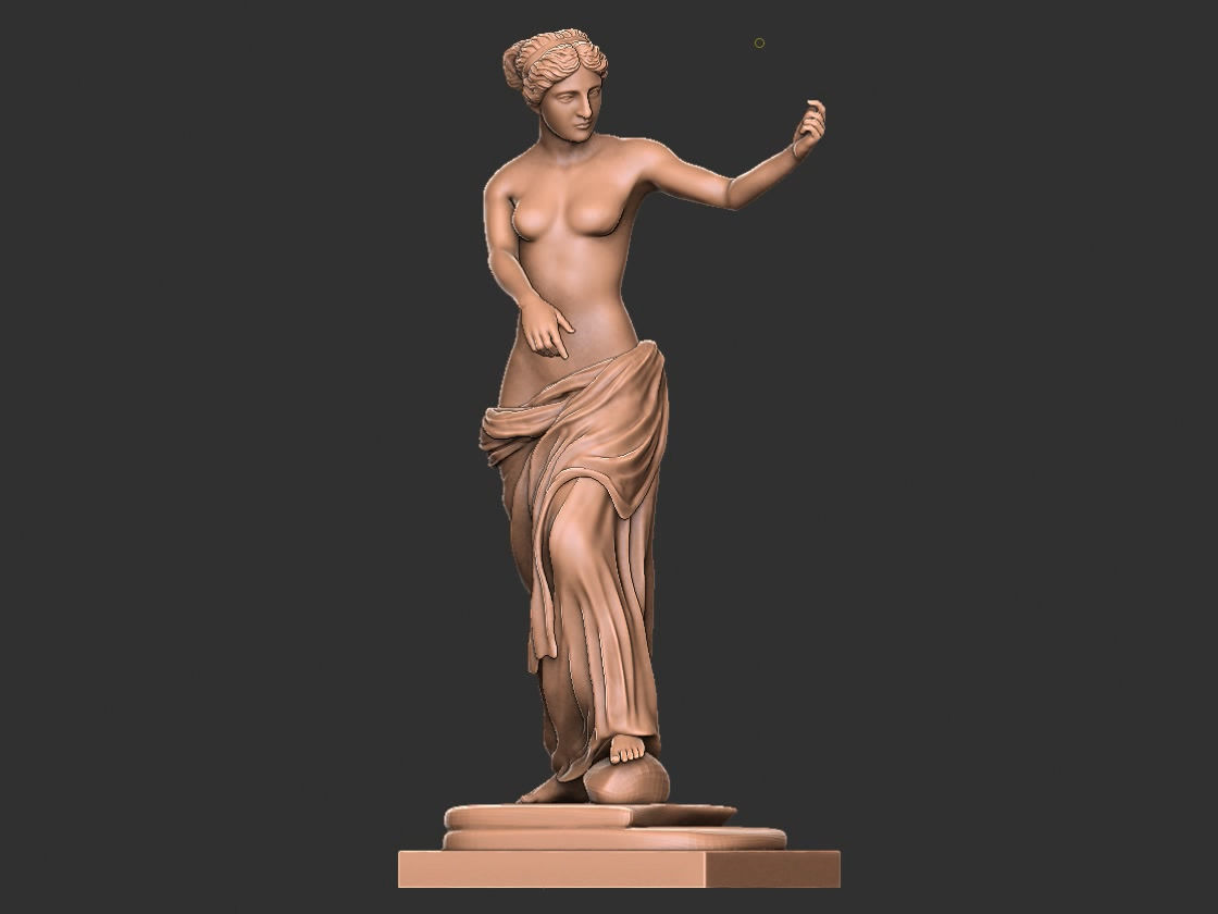 Goddess of Love venus statue 3D print model_15