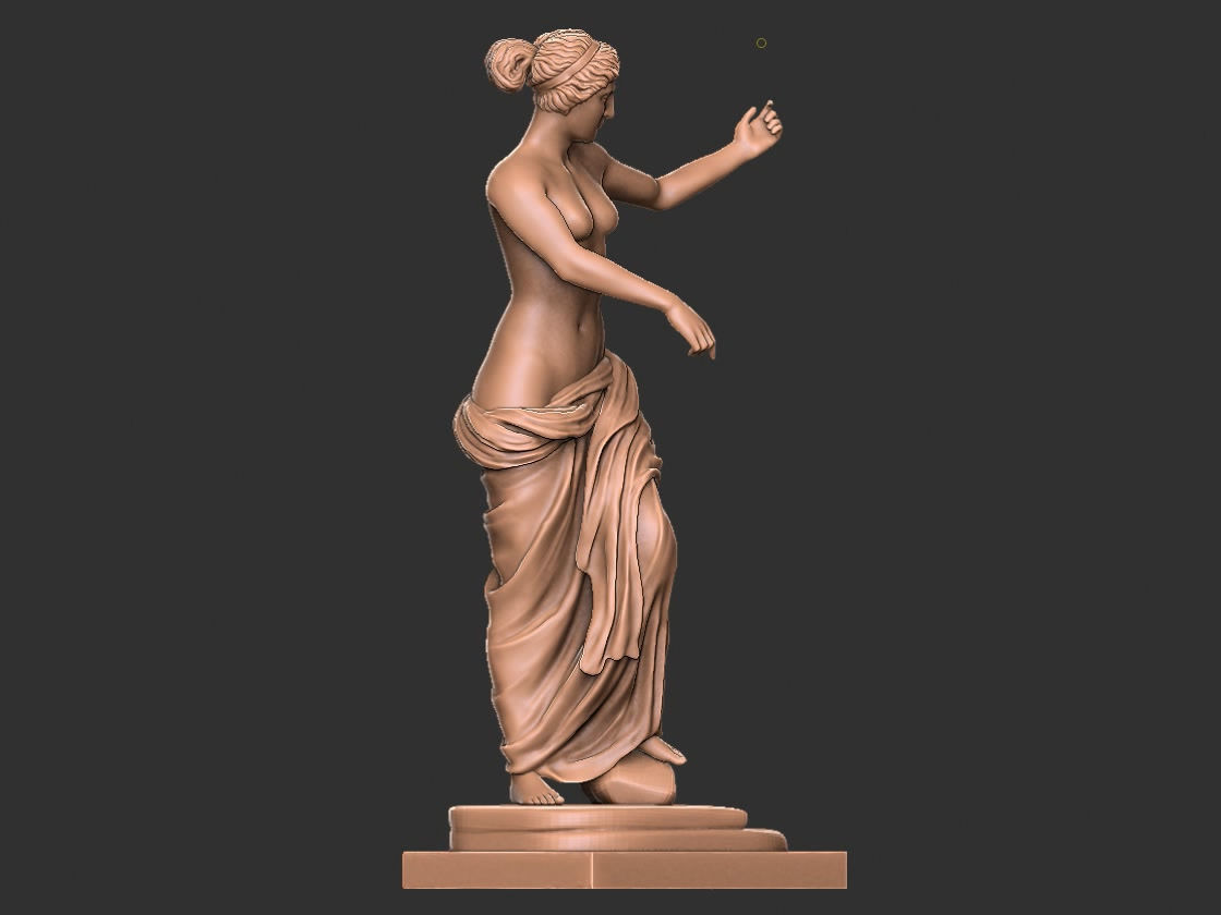 Goddess of Love venus statue 3D print model_2