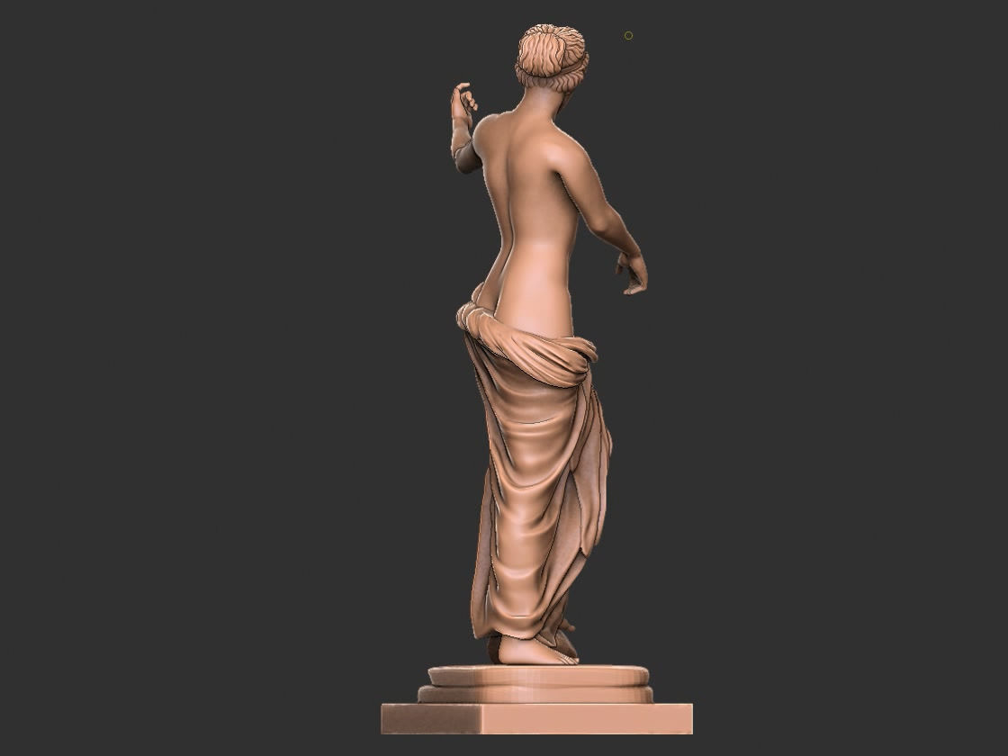 Goddess of Love venus statue 3D print model_5