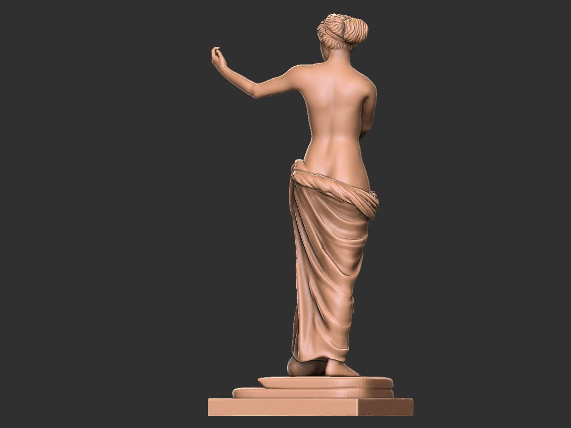 Goddess of Love venus statue 3D print model_7