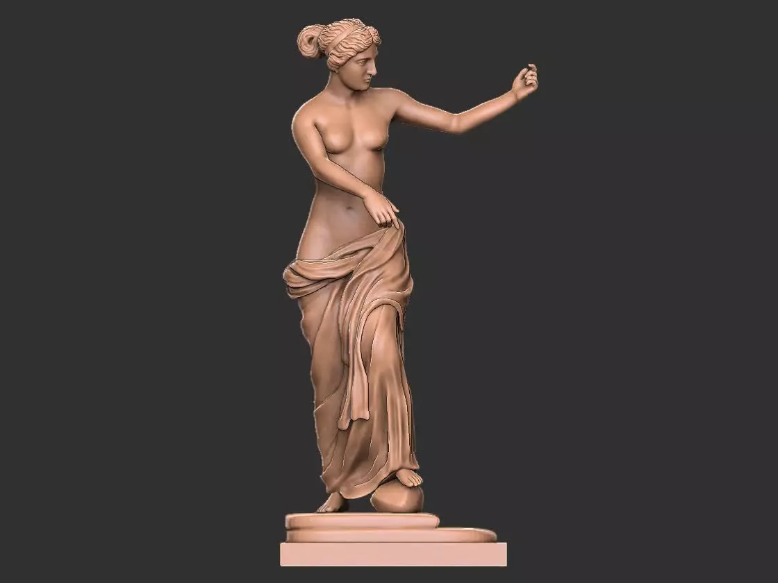 Goddess of Love venus statue 3D print model_0