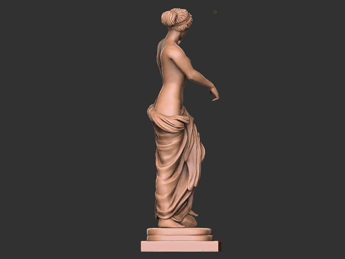 Goddess of Love venus statue 3D print model_4