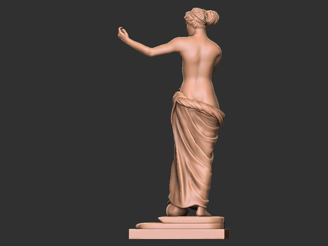 Goddess of Love venus statue 3D print model_8