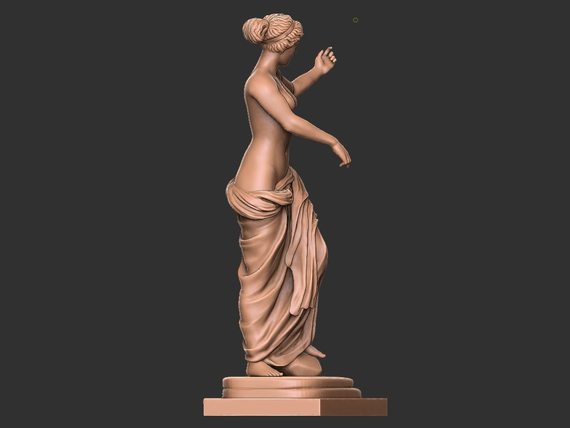 Goddess of Love venus statue 3D print model_3